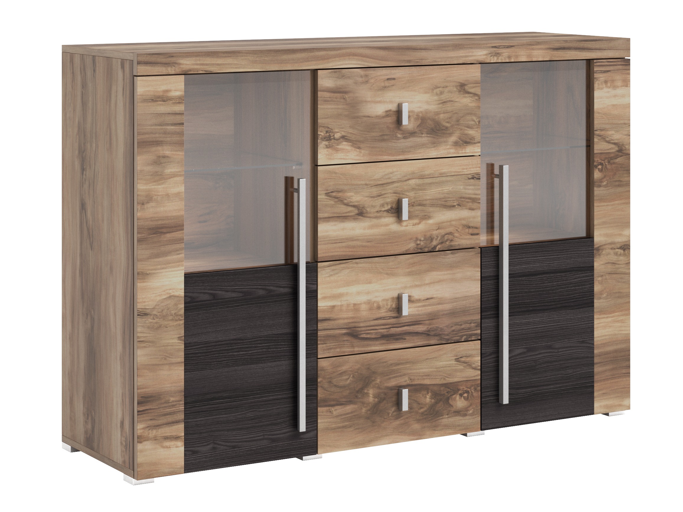 Συρταριέρα Sorciro 109 (Καρυδί + Σκούρα δρυς)