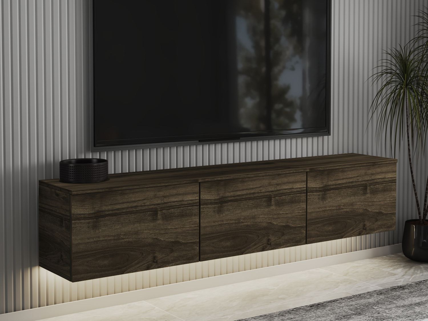 Έπιπλο τηλεόρασης Kailua 408 (Καρυδί)