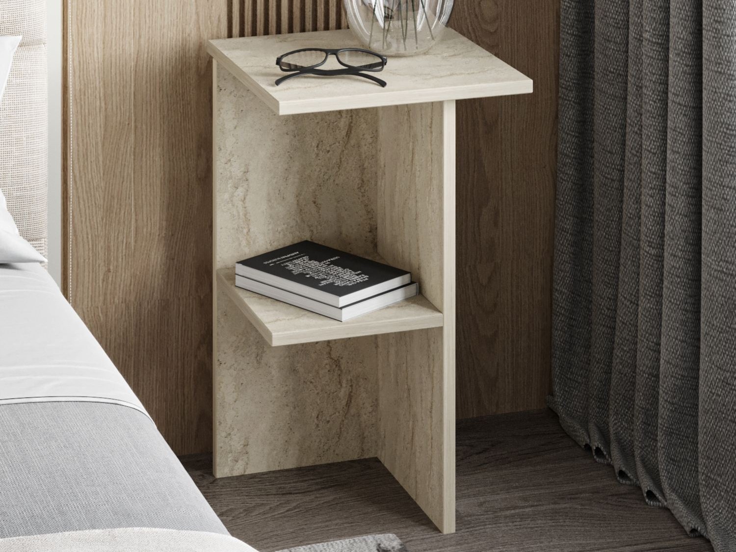 Κομοδίνο Kailua 2580 (Ανοιχτό Travertine)