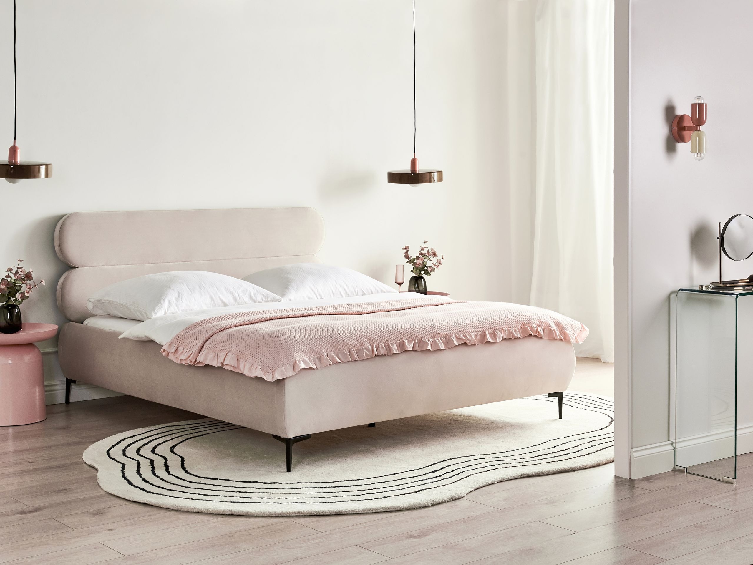 Bed Berwyn 2717 (Light beige)