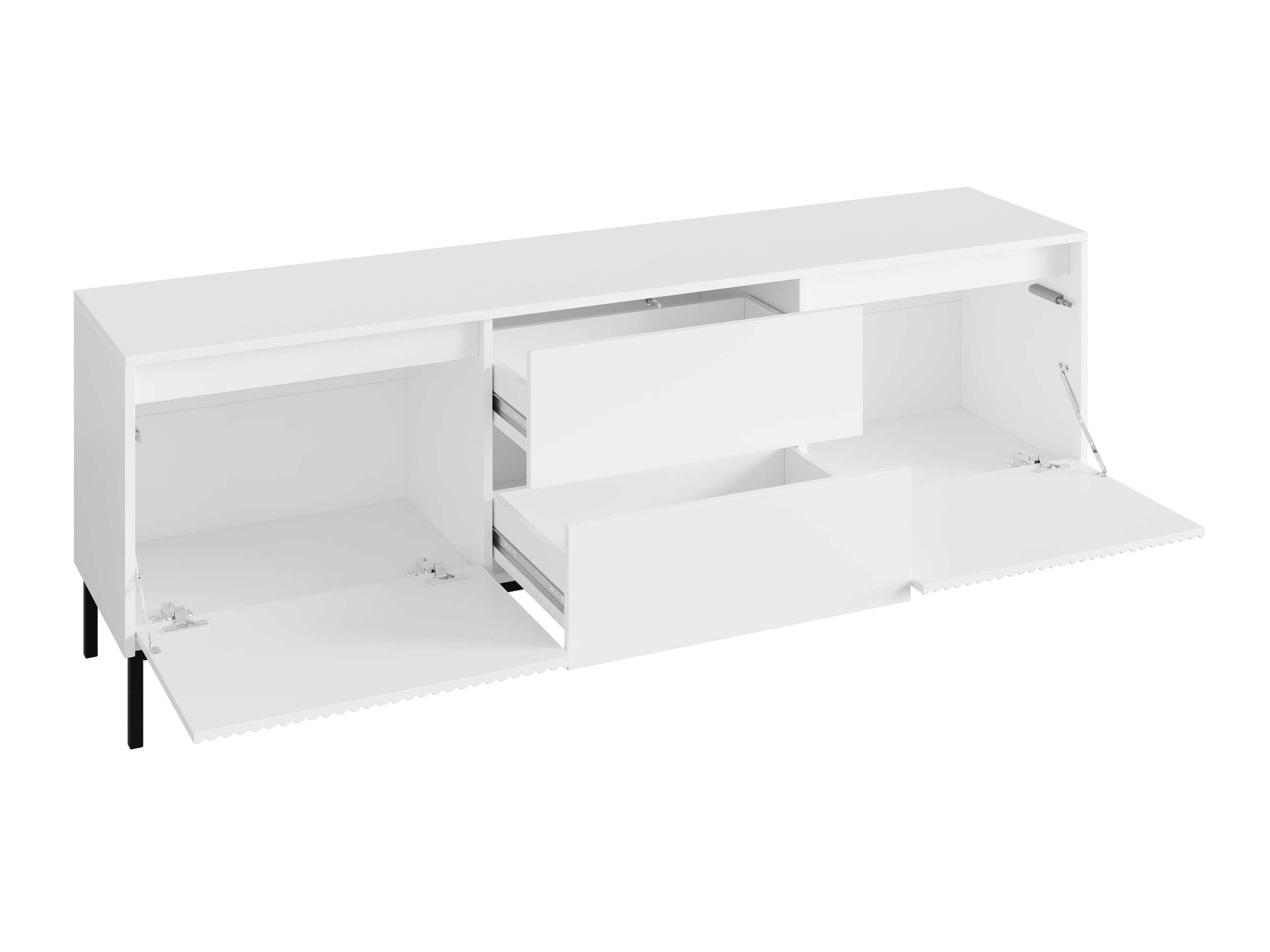 Σετ επίπλων σαλονιού Comfivo Delruva V (Άσπρο)