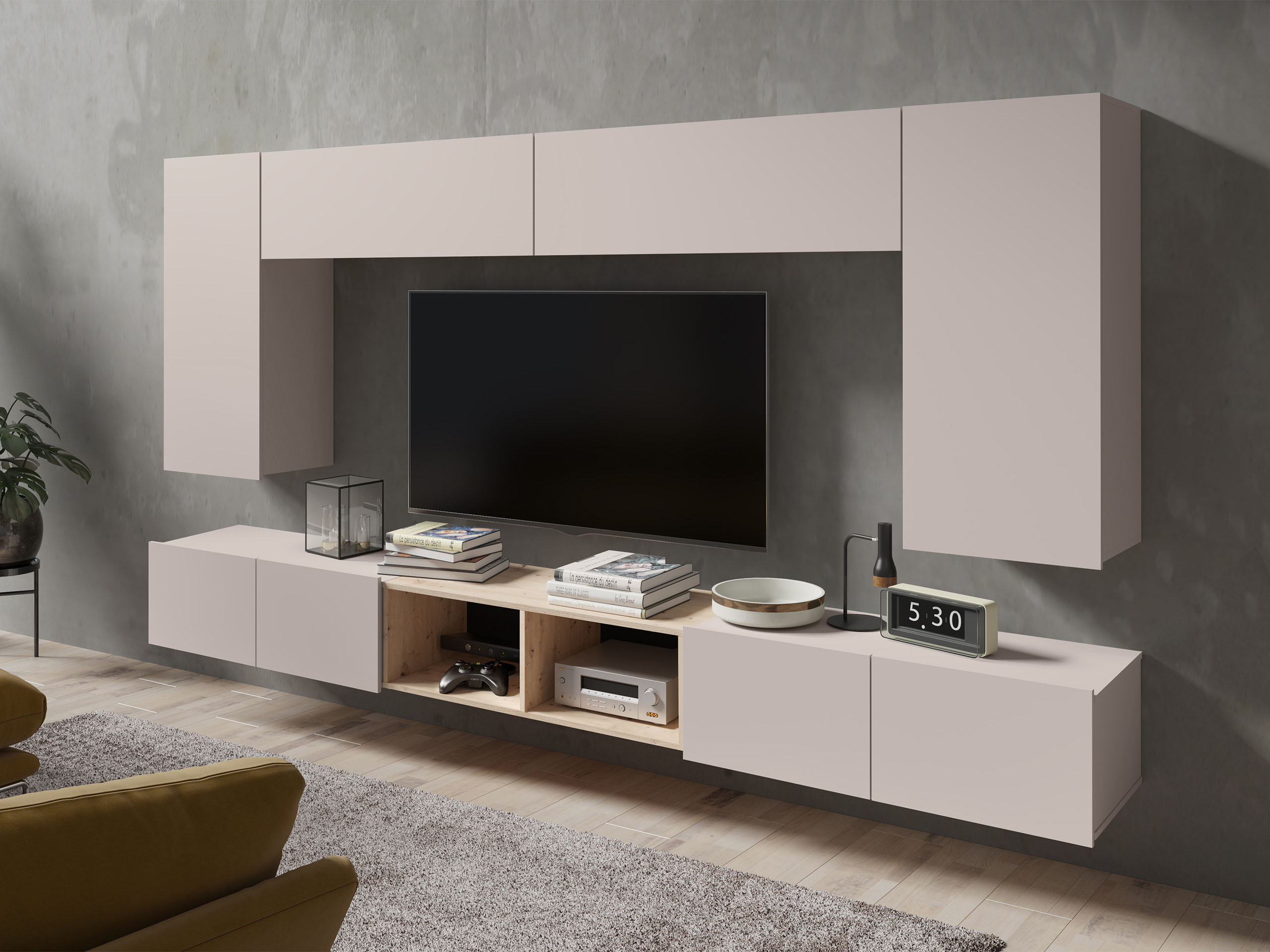 Living room set Remus XXIII (Cashmere + Artisan oak)