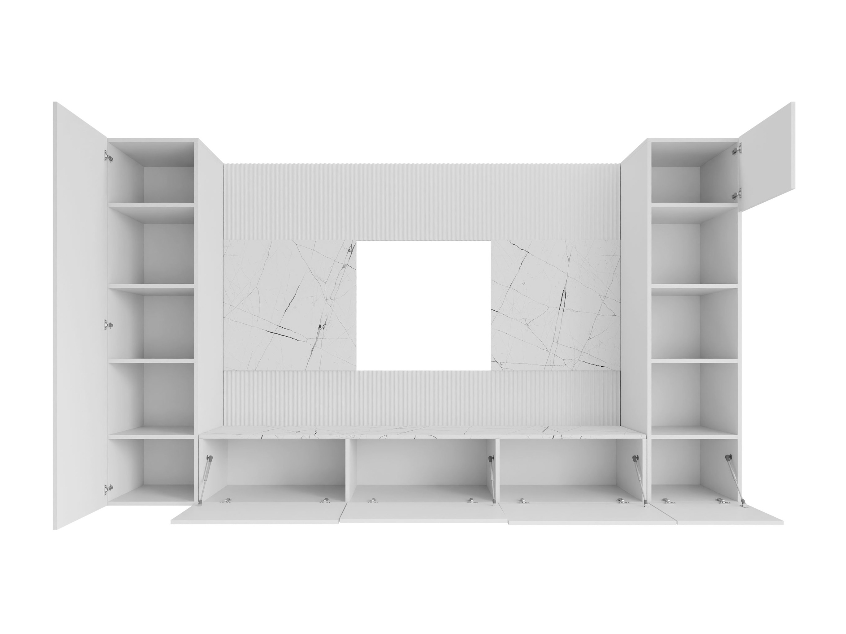 Σετ επίπλων σαλονιού Comfivo Salix IV (Μαύρο + Μαύρο μάρμαρο)