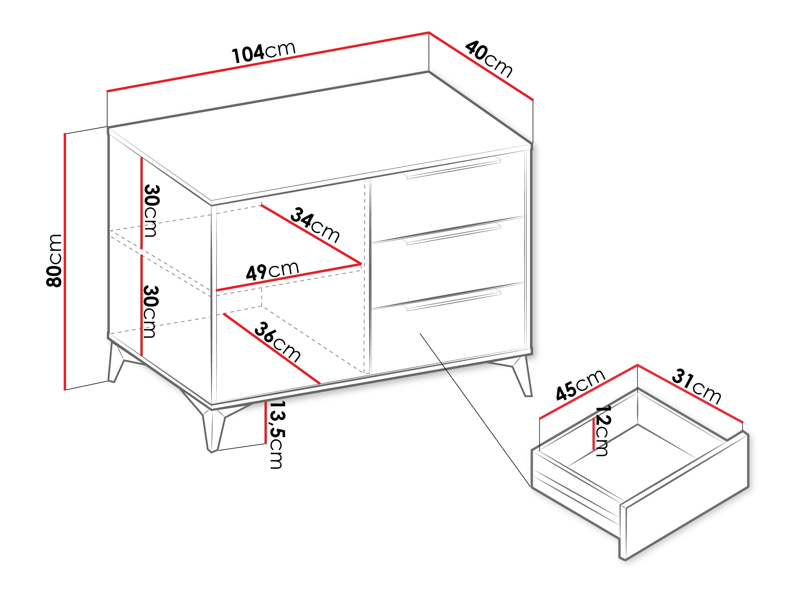Συρταριέρα Comfivo Citrus I