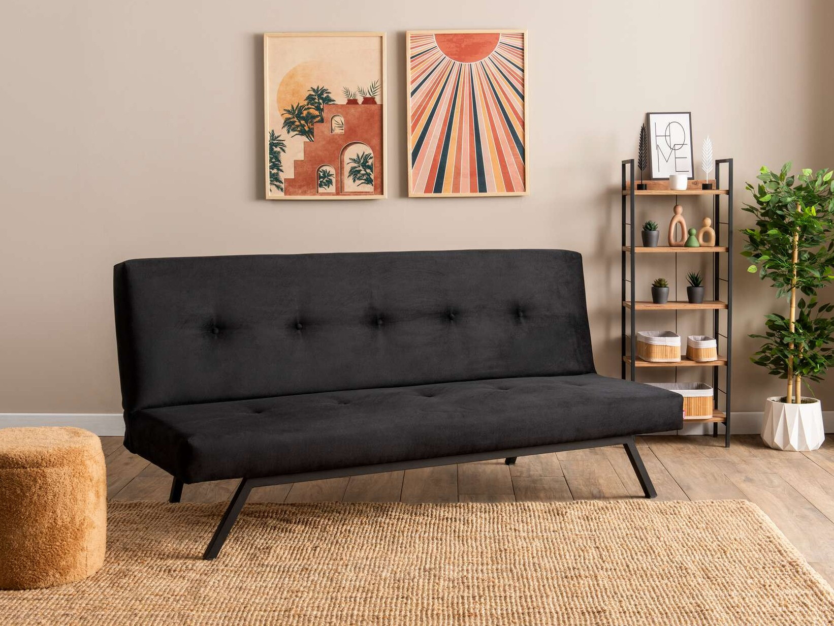 Καναπές-κρεβάτι Altadena 300 (Μαύρο)