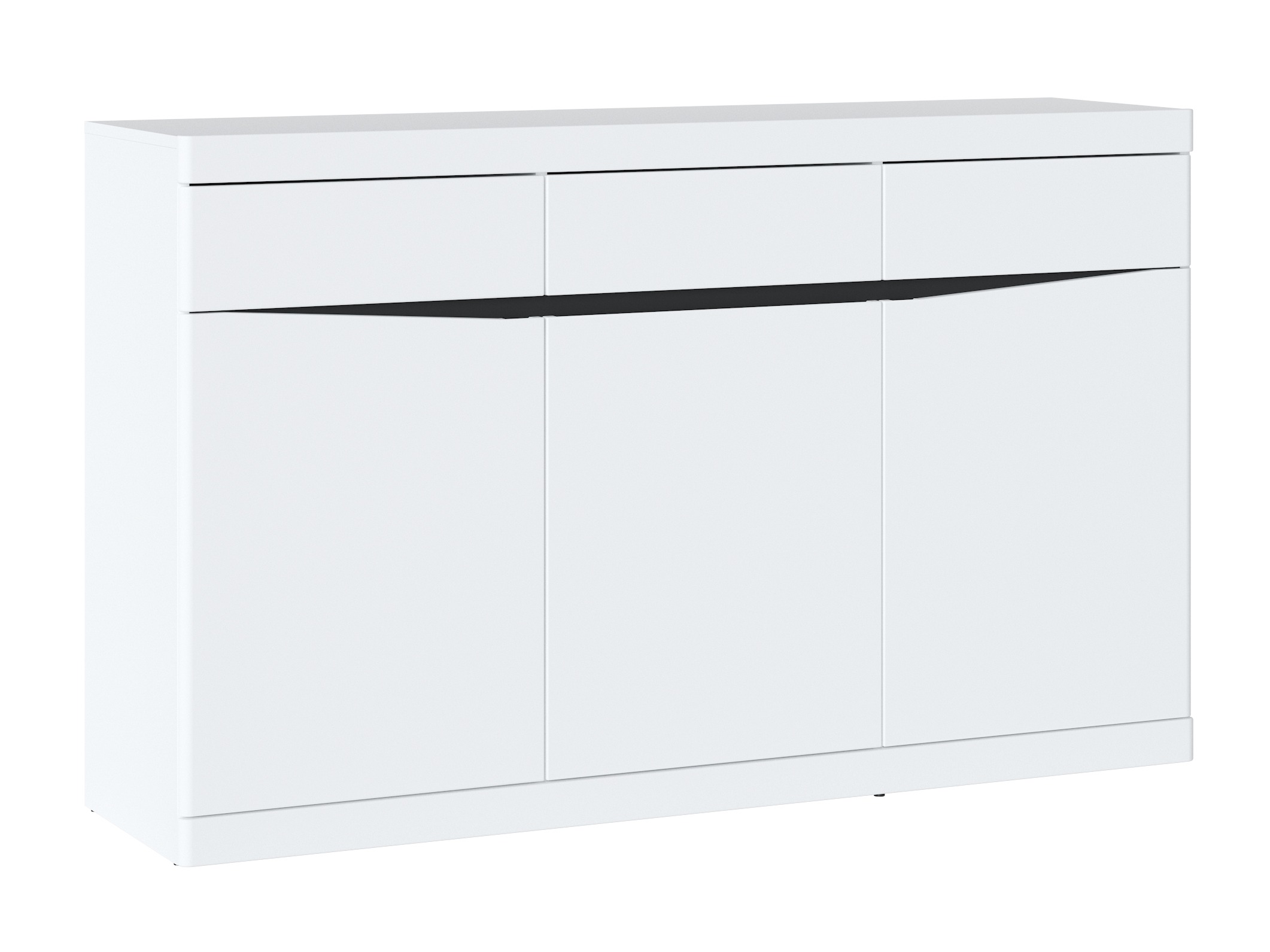 Συρταριέρα Venlori 123 (Άσπρο + Γραφίτης)