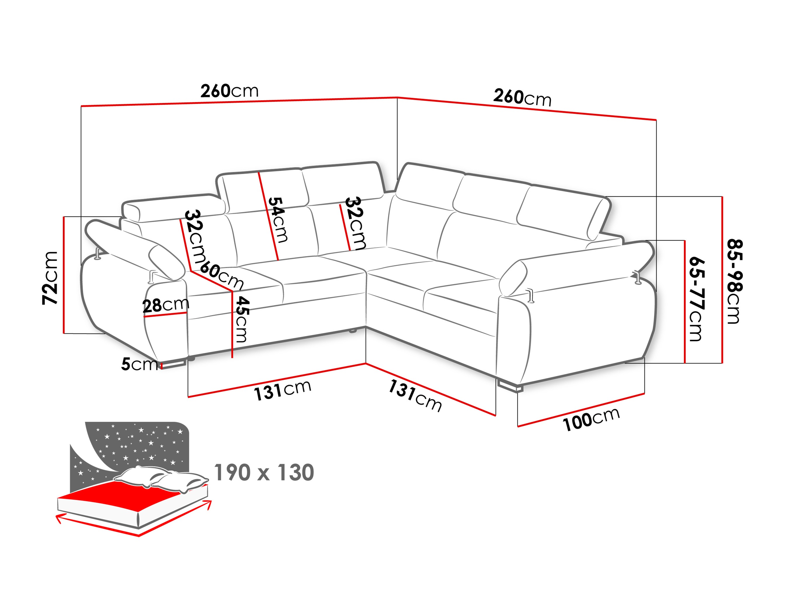 Γωνιακός Καναπές Columbus 215 (Paros 04)