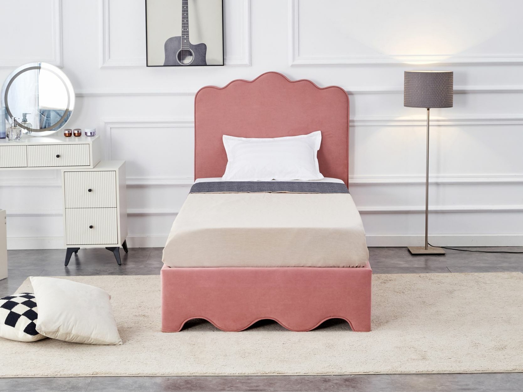 Κρεβάτι Houston 1972 (Ροζ)