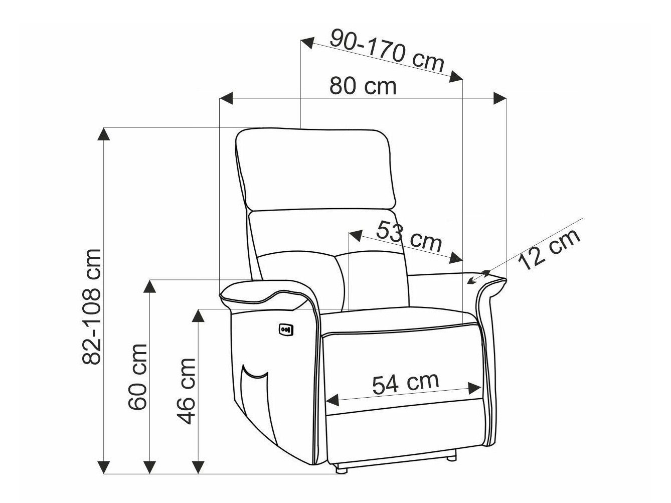 Ρυθμιζόμενη πολυθρόνα Houston 1979 (Μπεζ)