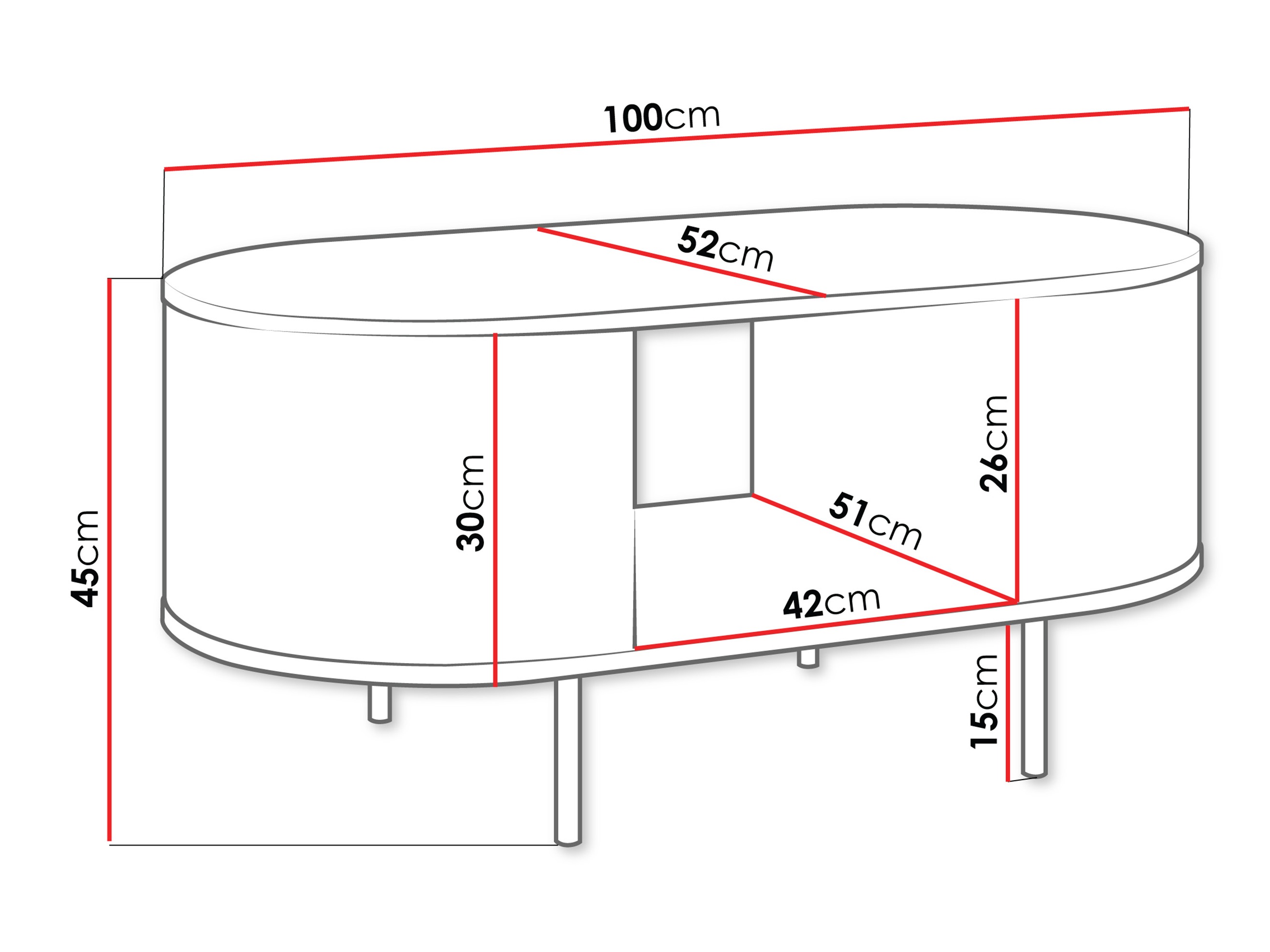 Τραπεζάκι σαλονιού Comfivo Livtena (Μαύρο μάρμαρο + Μαύρο)