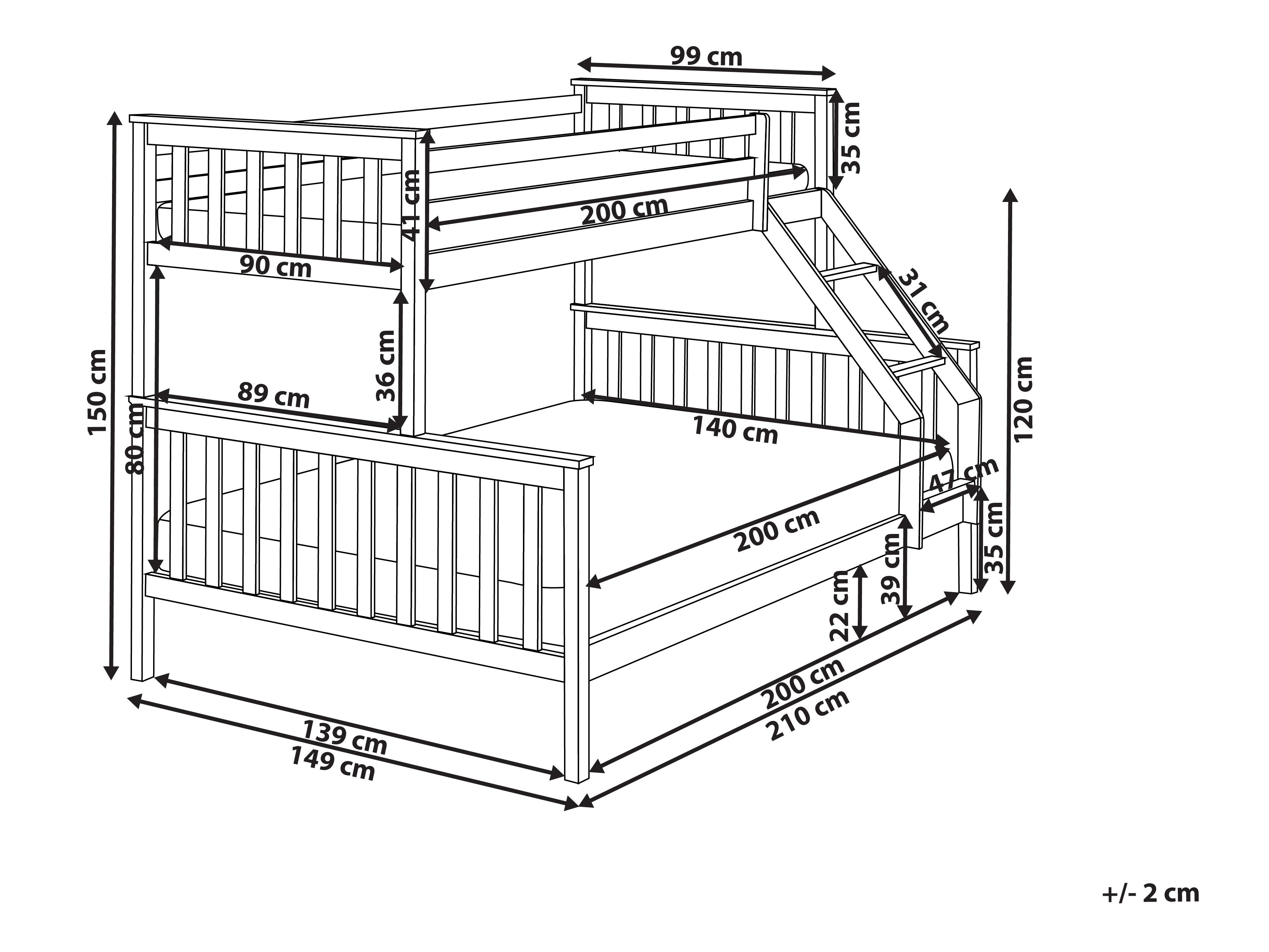 Bunk bed Berwyn 2729 (White)