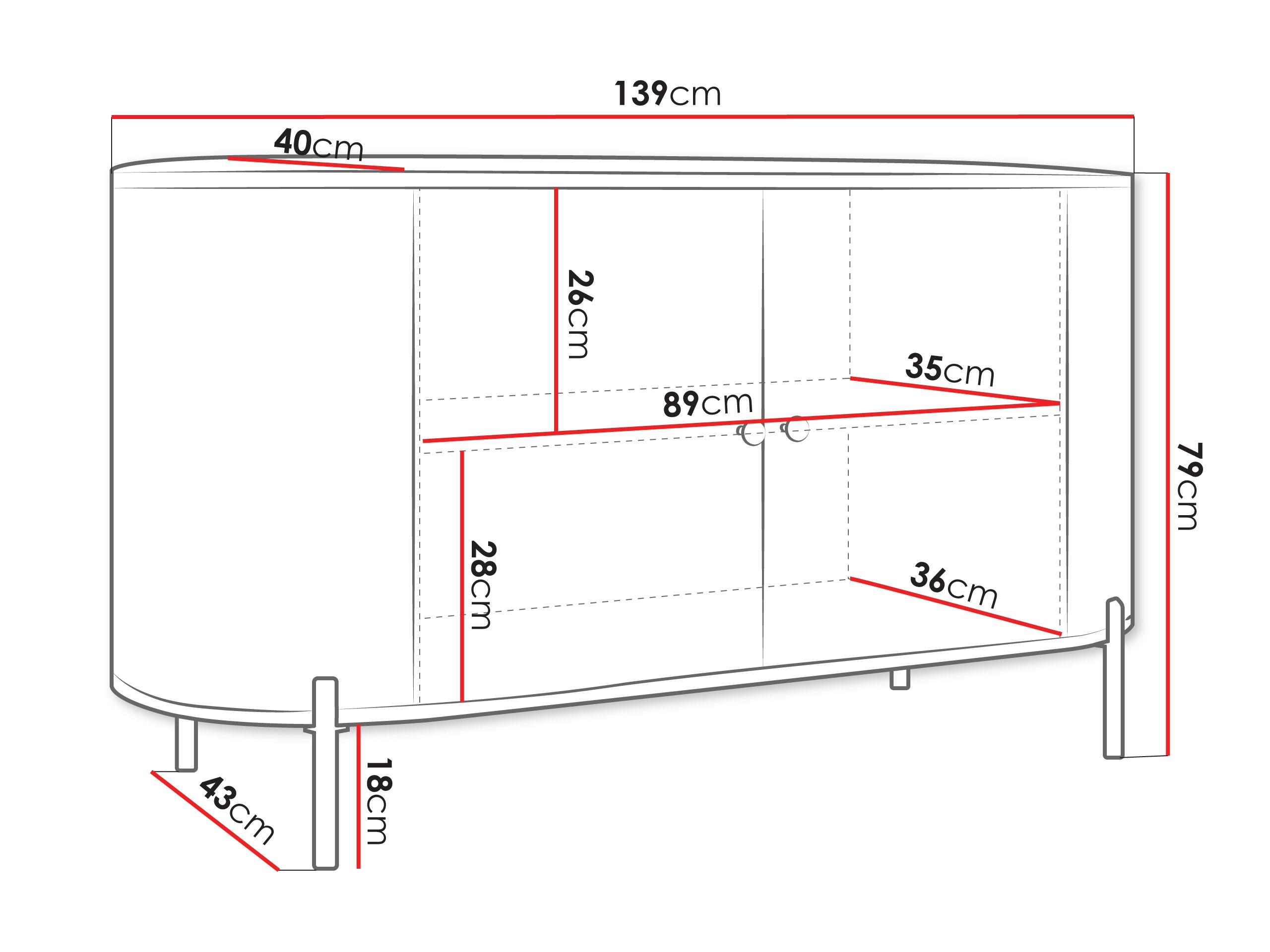 Μπουφέ Comfivo Mirsoni