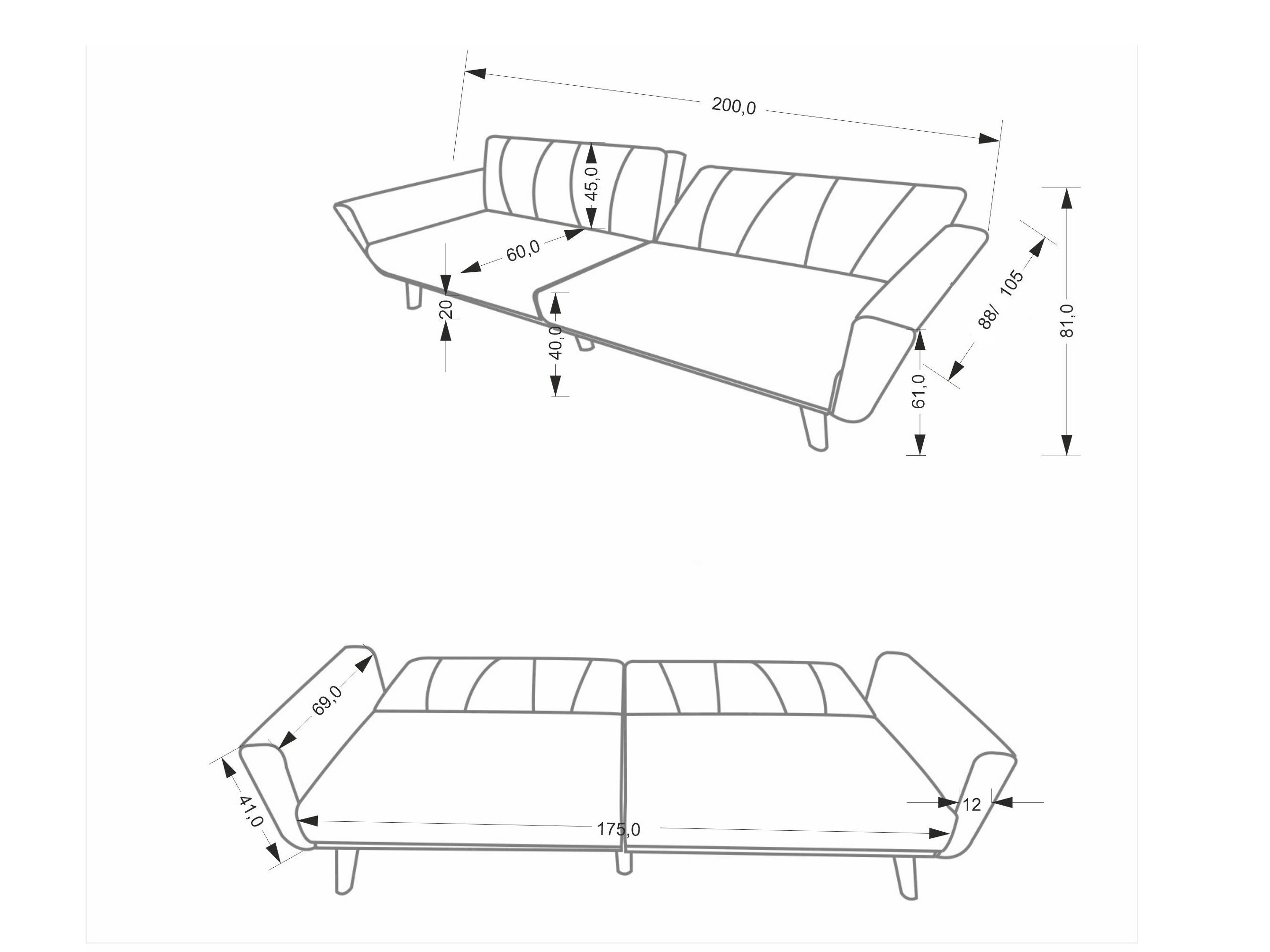 Sofa bed Houston 1971