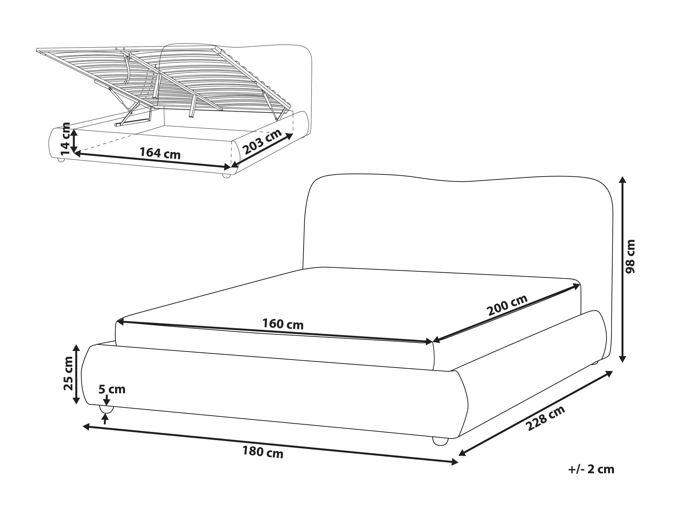 Κρεβάτι Berwyn 2735 (Ανοιχτό μπλε)