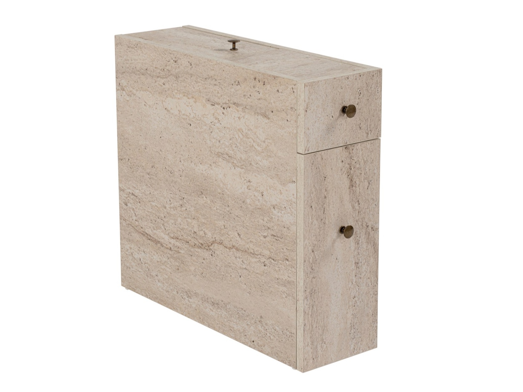 Όρθιο ντουλάπι μπάνιου Kailua 183 (Ανοιχτόχρωμη τραβερτίνη)