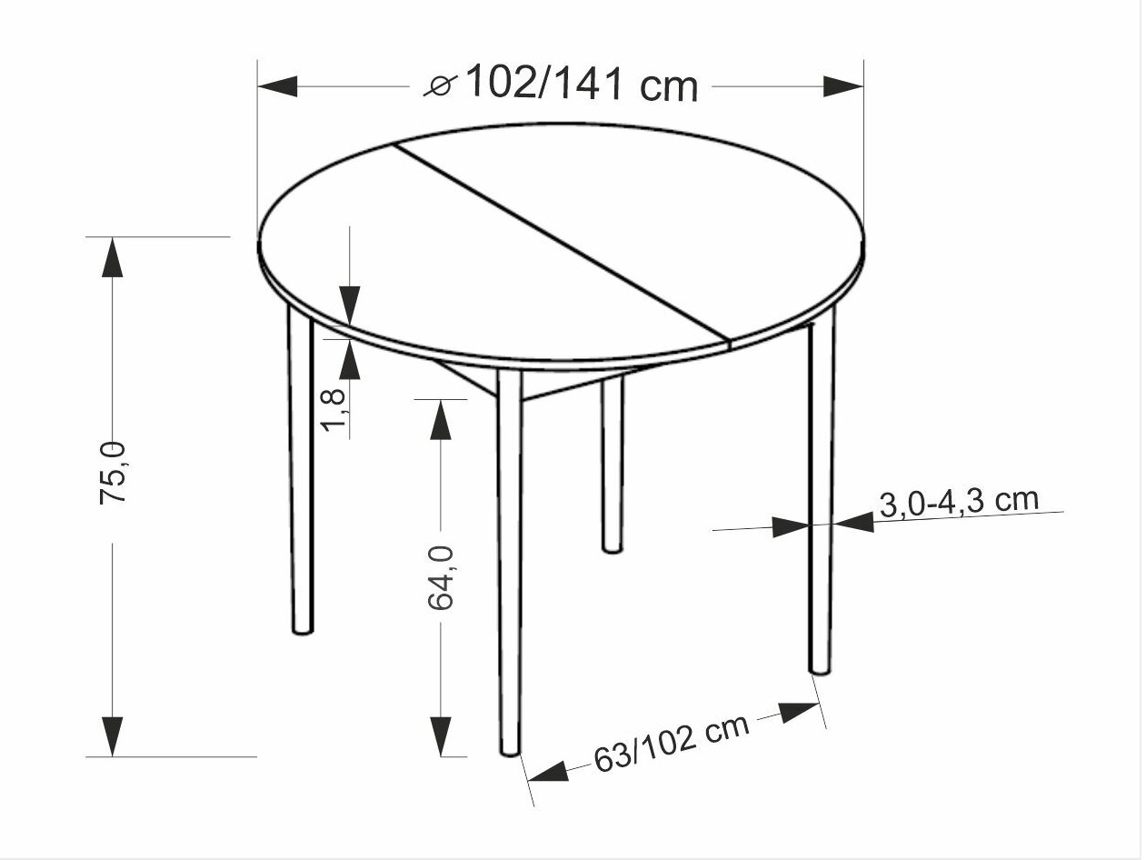 Table Houston 1990 (Black + Artisan oak)