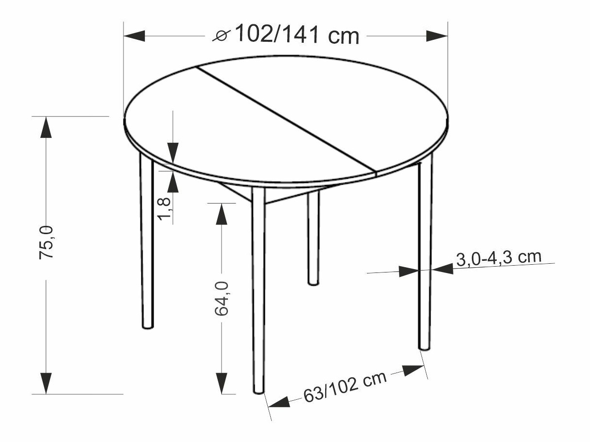 Τραπέζι Houston 1990 (Ανοιχτό χρώμα ξύλου + Κασμίρι)