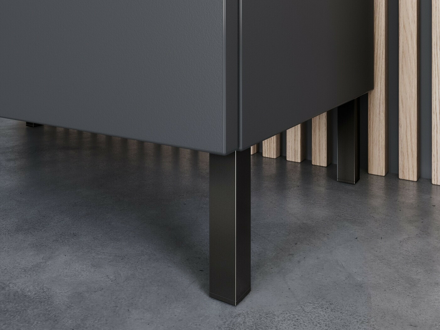 Όρθιο ντουλάπι μπάνιου Felfere 101 (Ανθρακί)