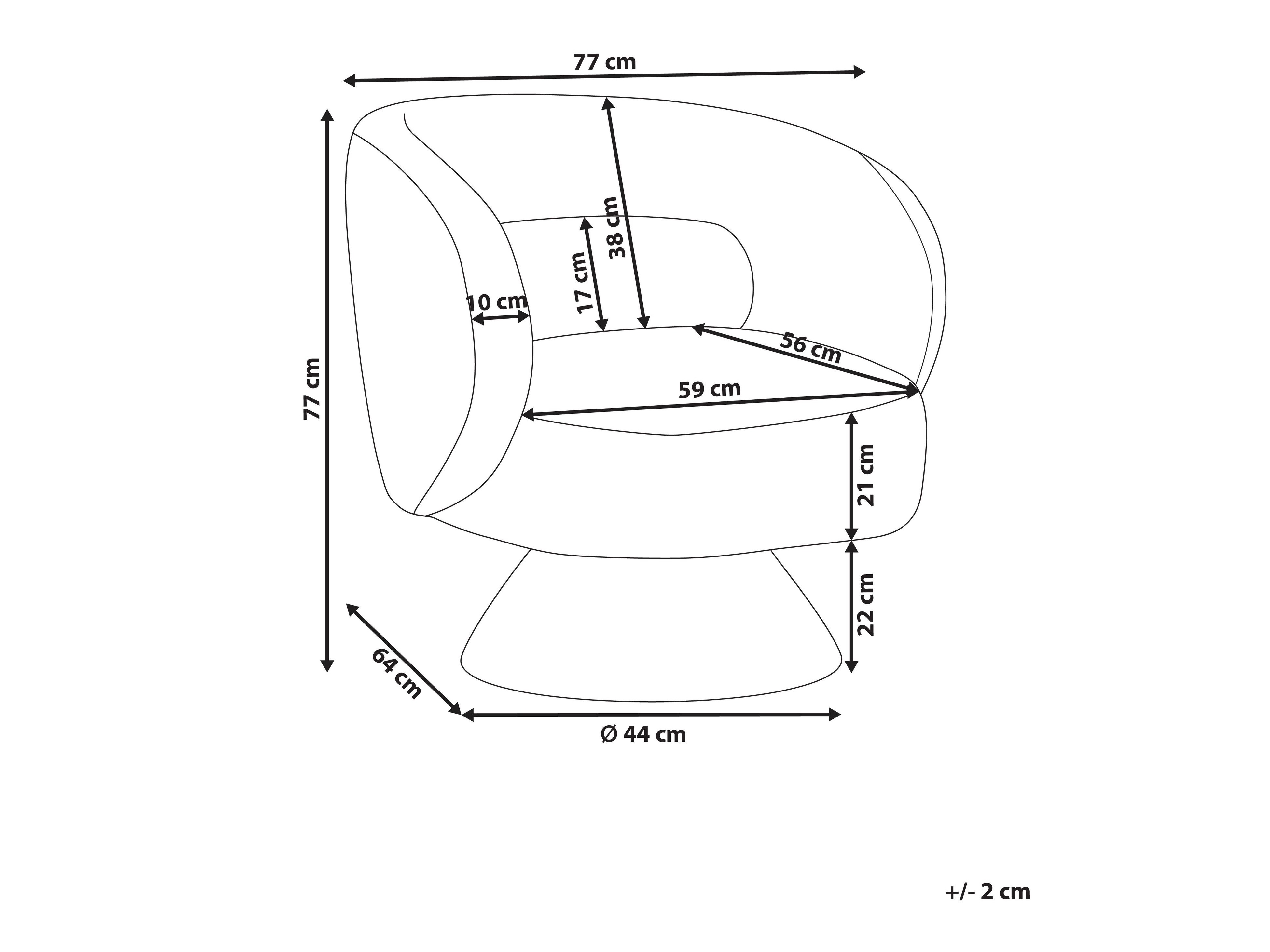 Πολυθρόνα Berwyn 2741 (Μπεζ)