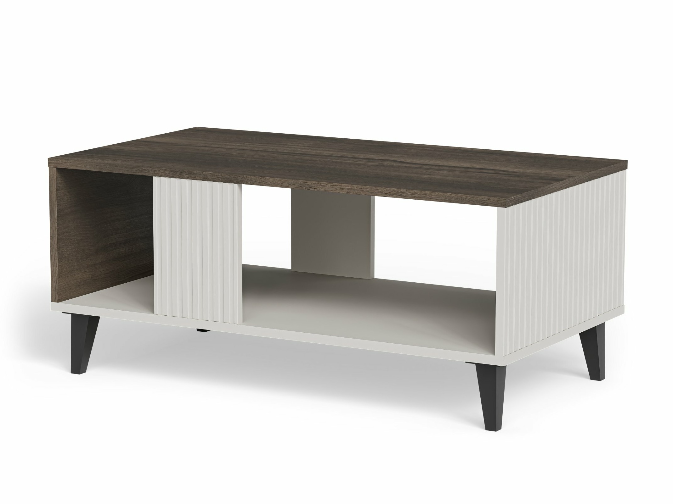 Coffee table Luelia 118 (Walnut + Cashmere)