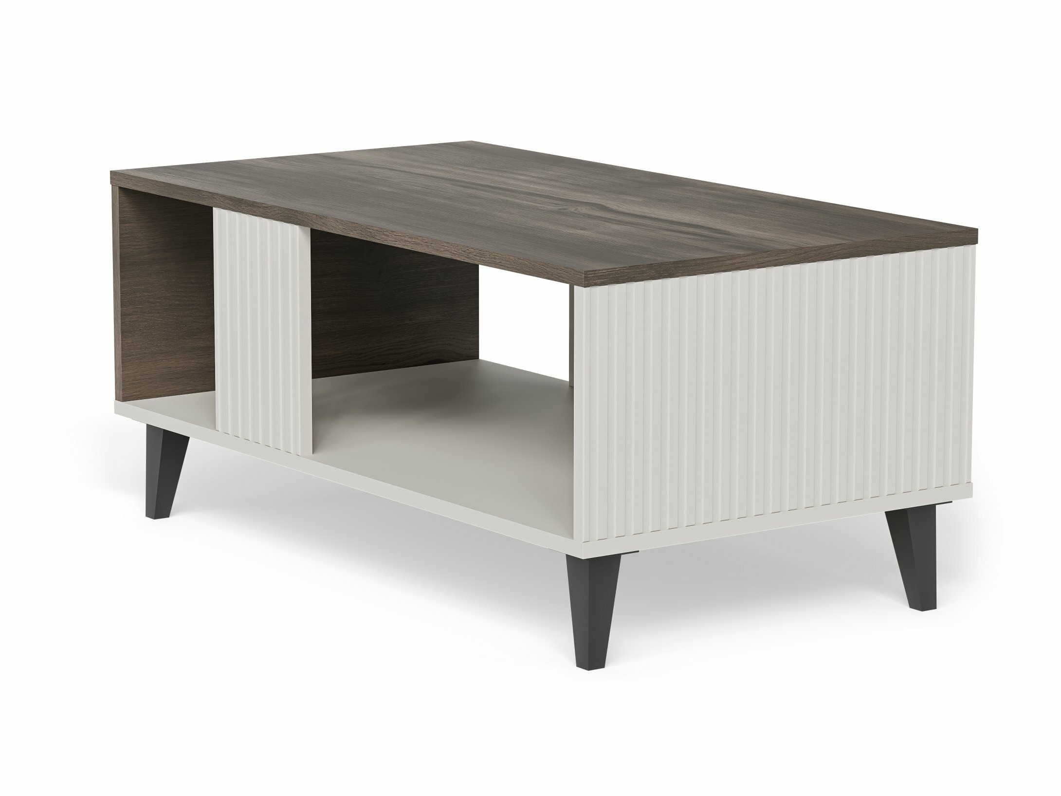 Coffee table Luelia 118 (Walnut + Cashmere)