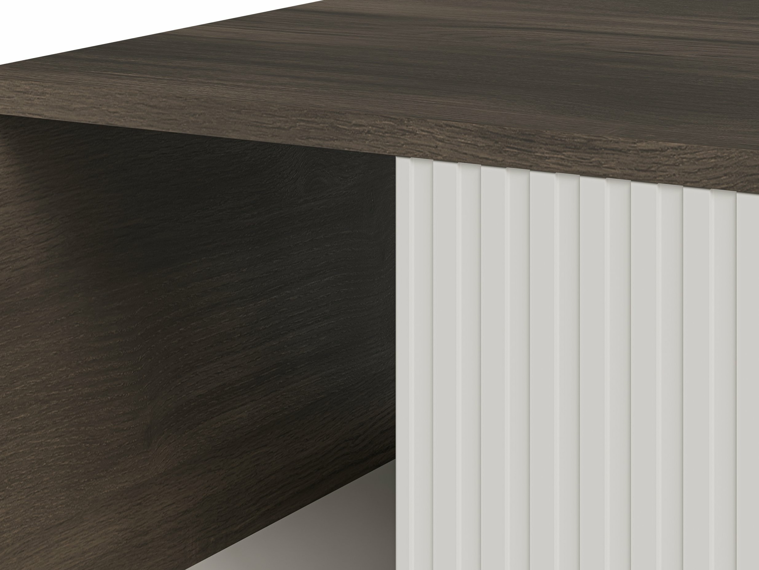 Coffee table Luelia 118 (Walnut + Cashmere)