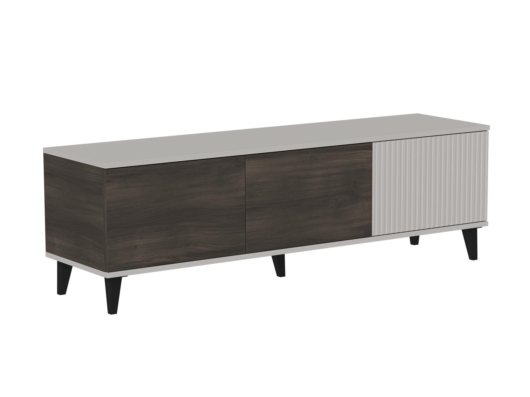 Έπιπλο τηλεόρασης Luelia 115 (Καρυδί + Κασμίρι)