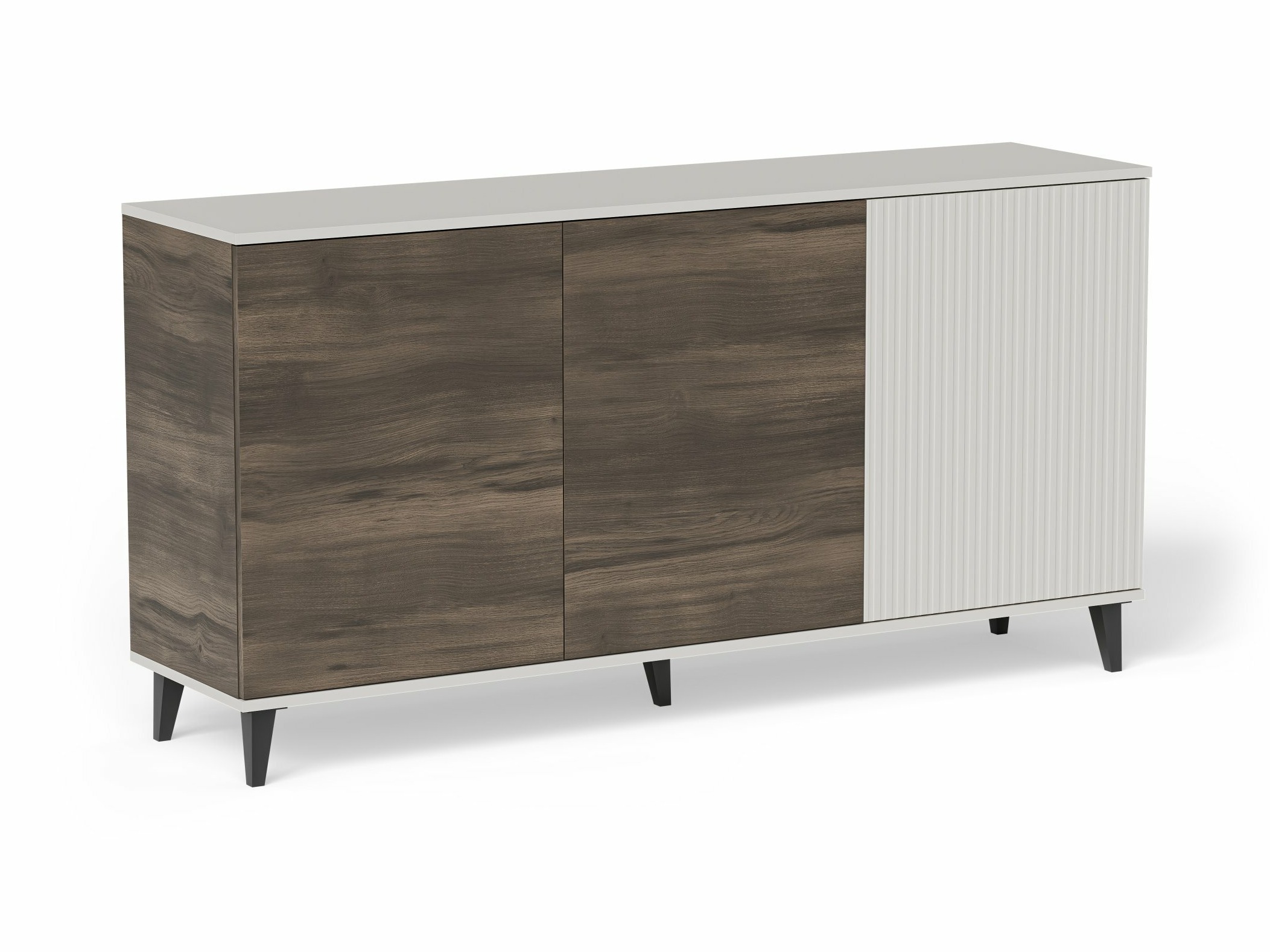 Sideboard Luelia 120 (Walnut + Cashmere)