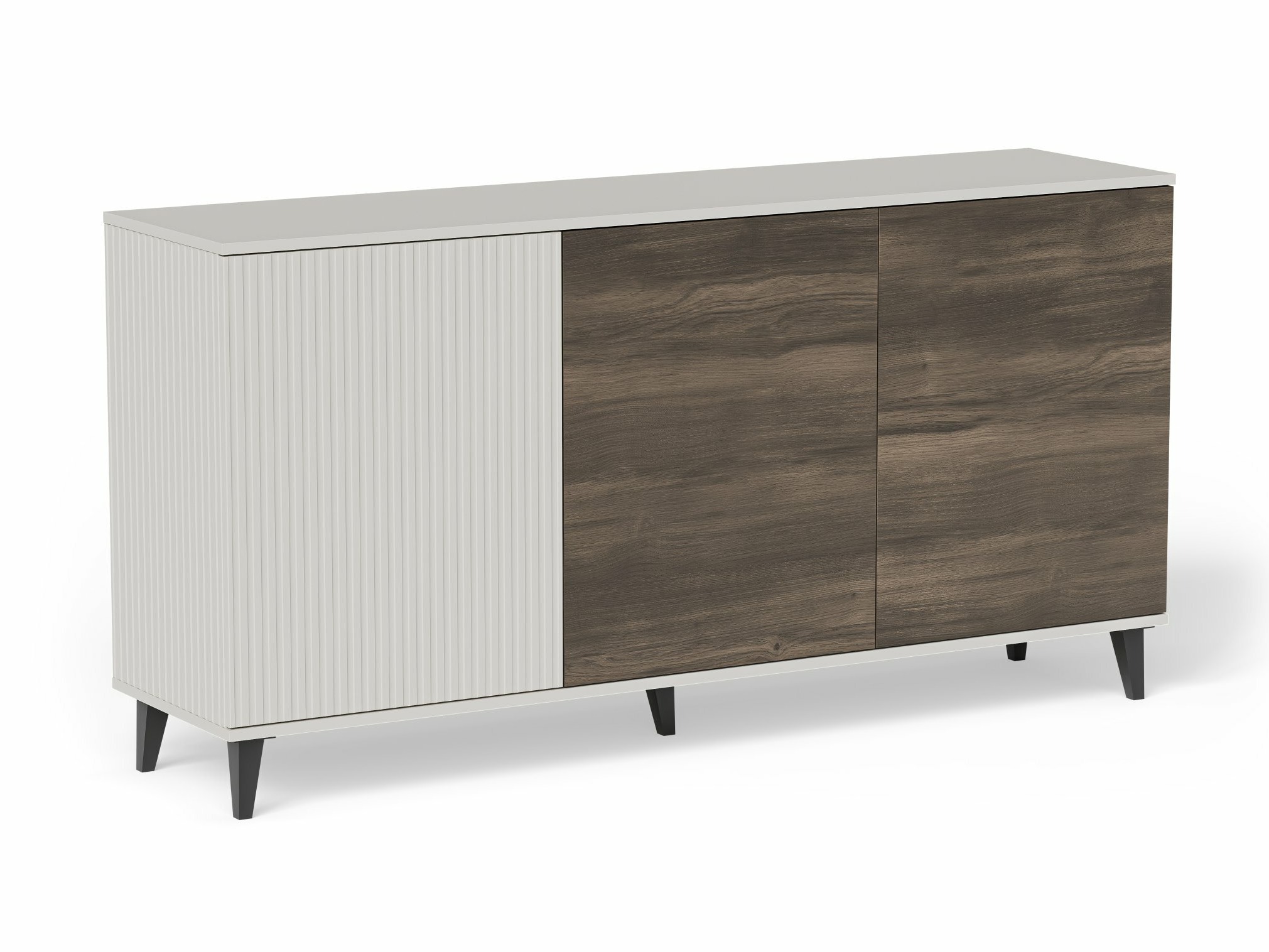 Sideboard Luelia 120 (Walnut + Cashmere)
