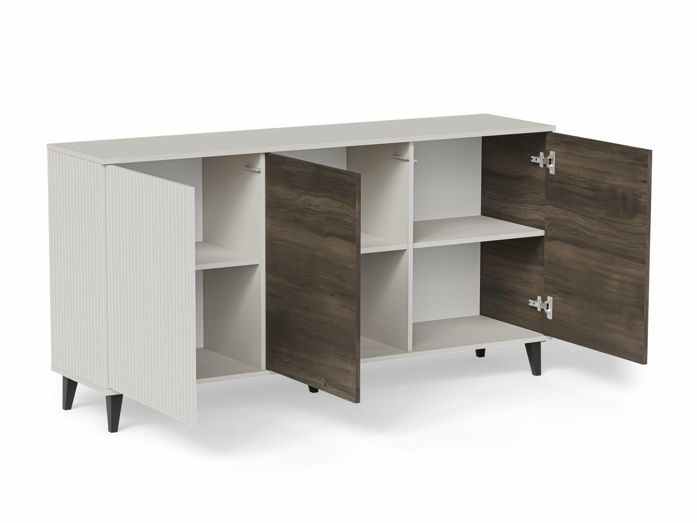 Sideboard Luelia 120 (Walnut + Cashmere)