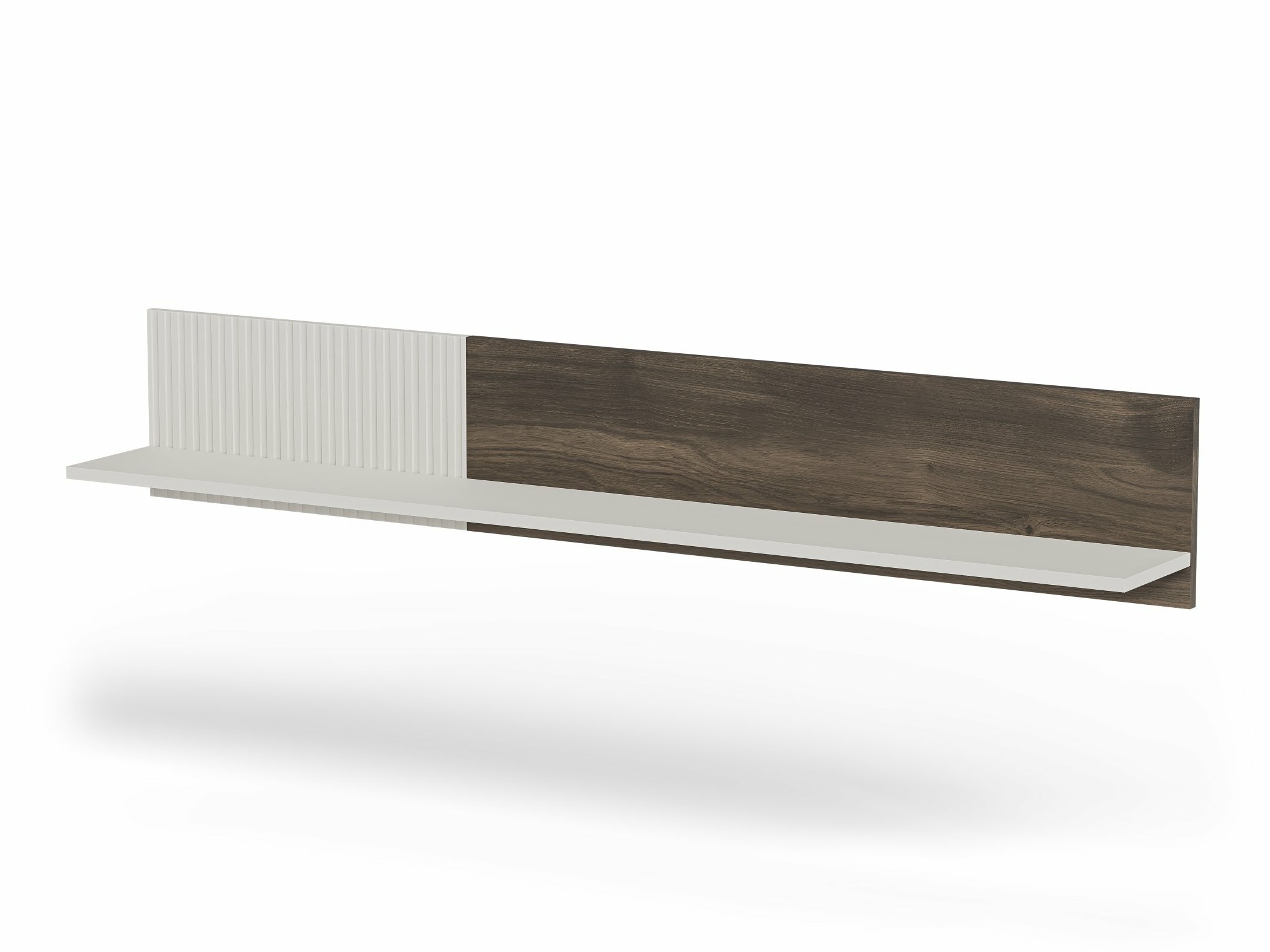 Wall shelf Luelia 117 (Walnut + Cashmere)