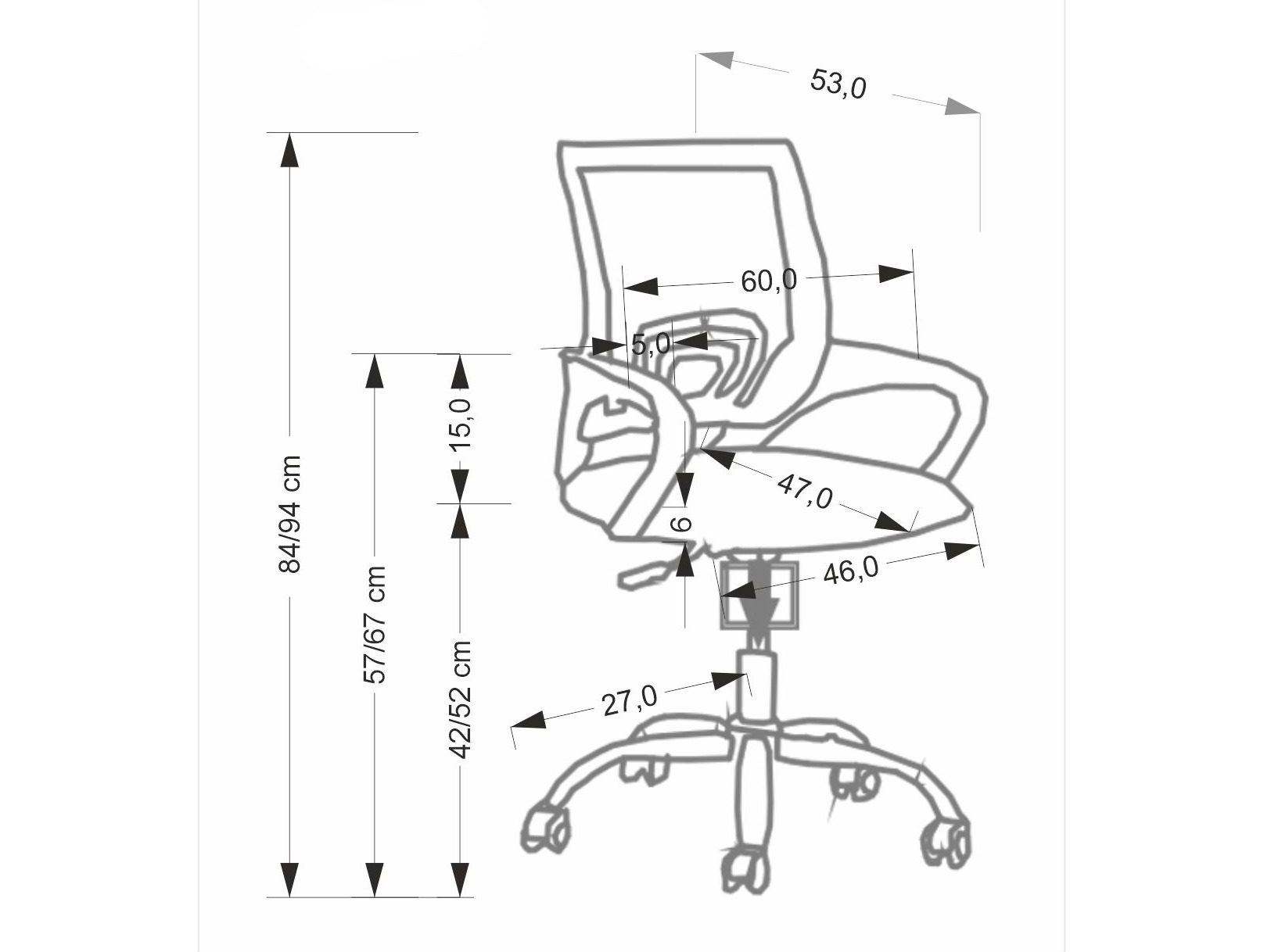 Καρέκλα γραφείου Houston 2000