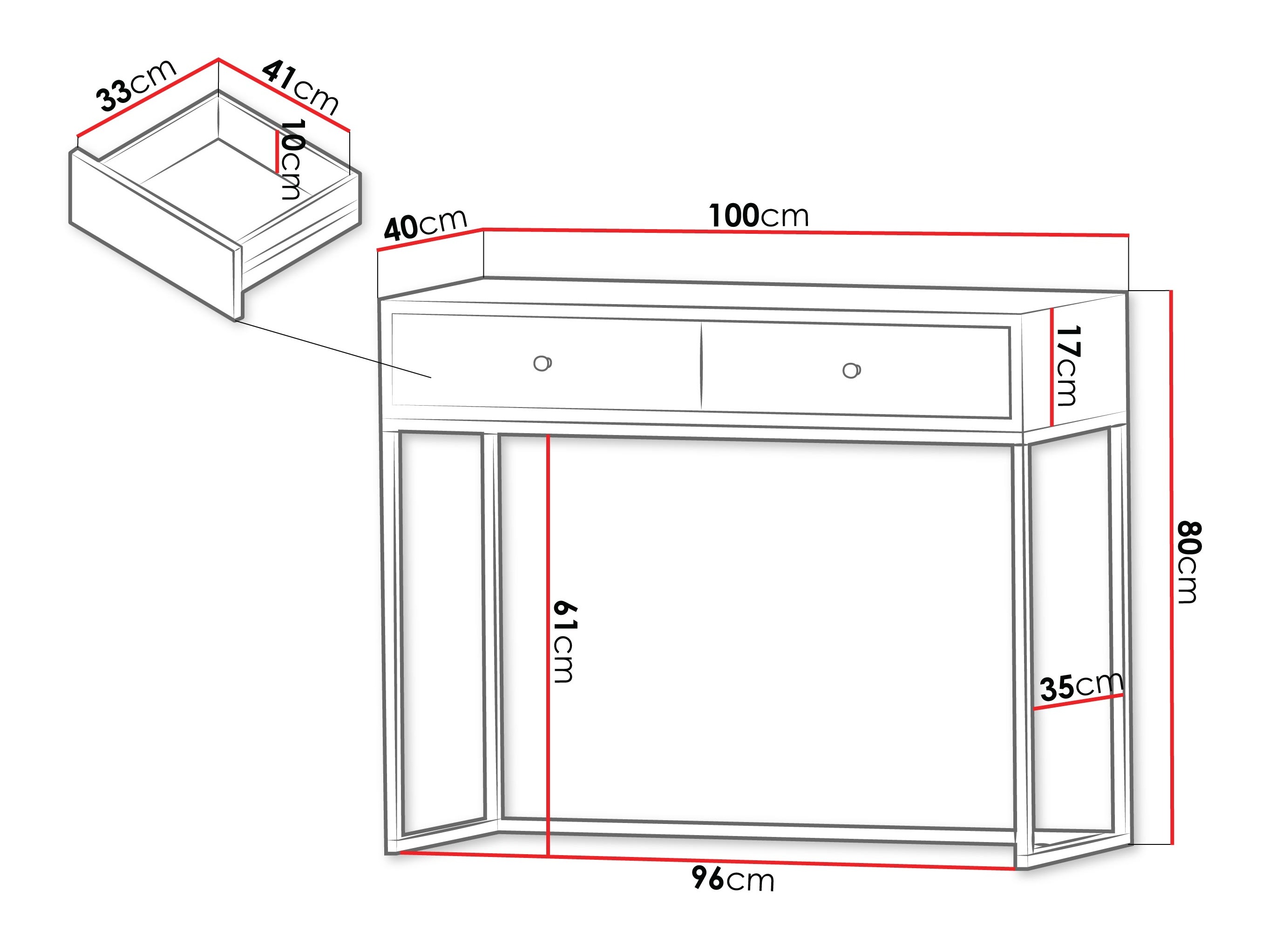 Console table Comfivo Modestia (Black)
