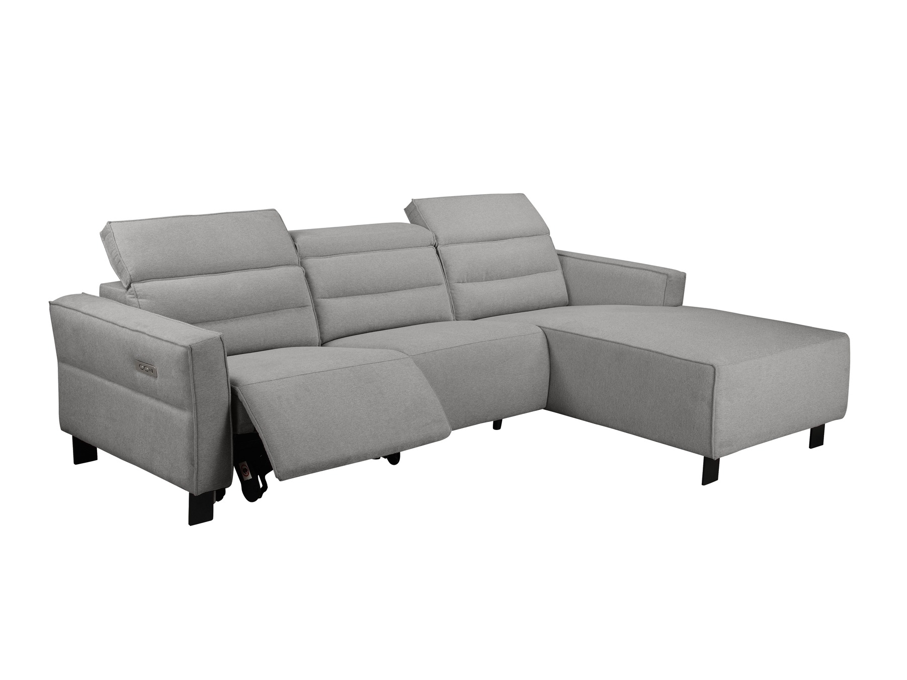 Corner sofa recliner Denton 1486 (Light grey)