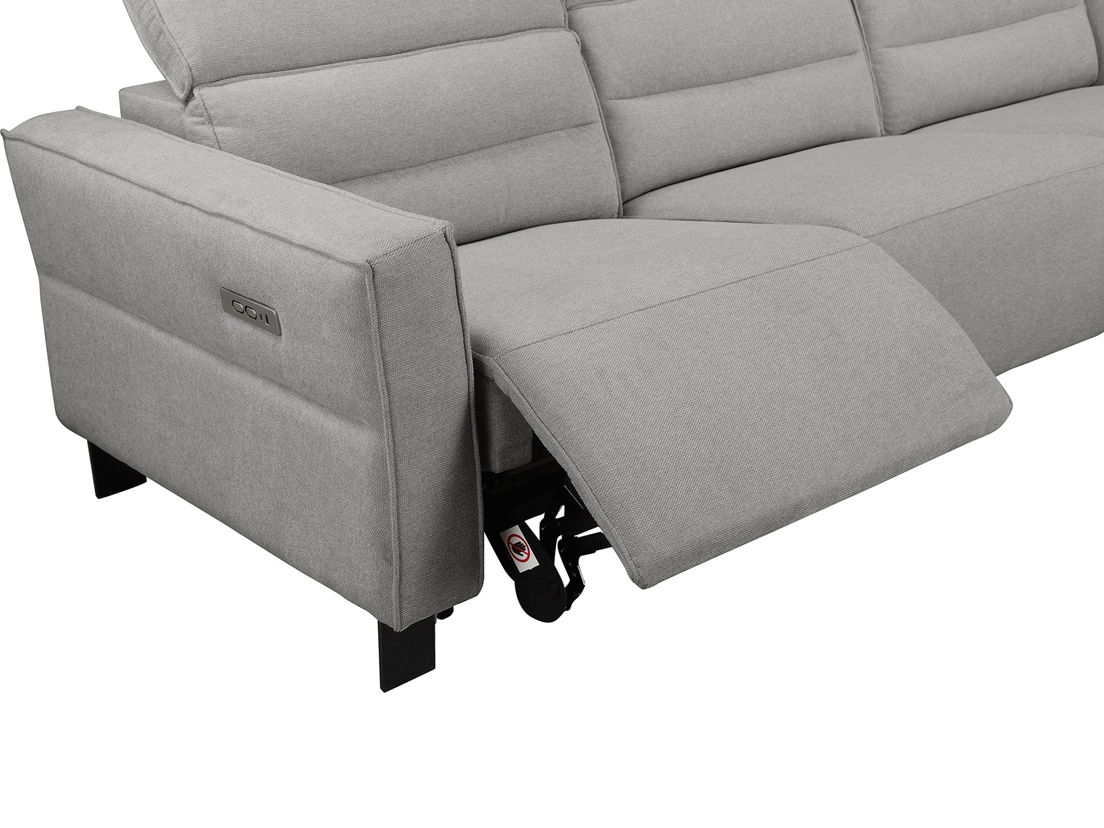 Corner sofa recliner Denton 1486 (Light grey)