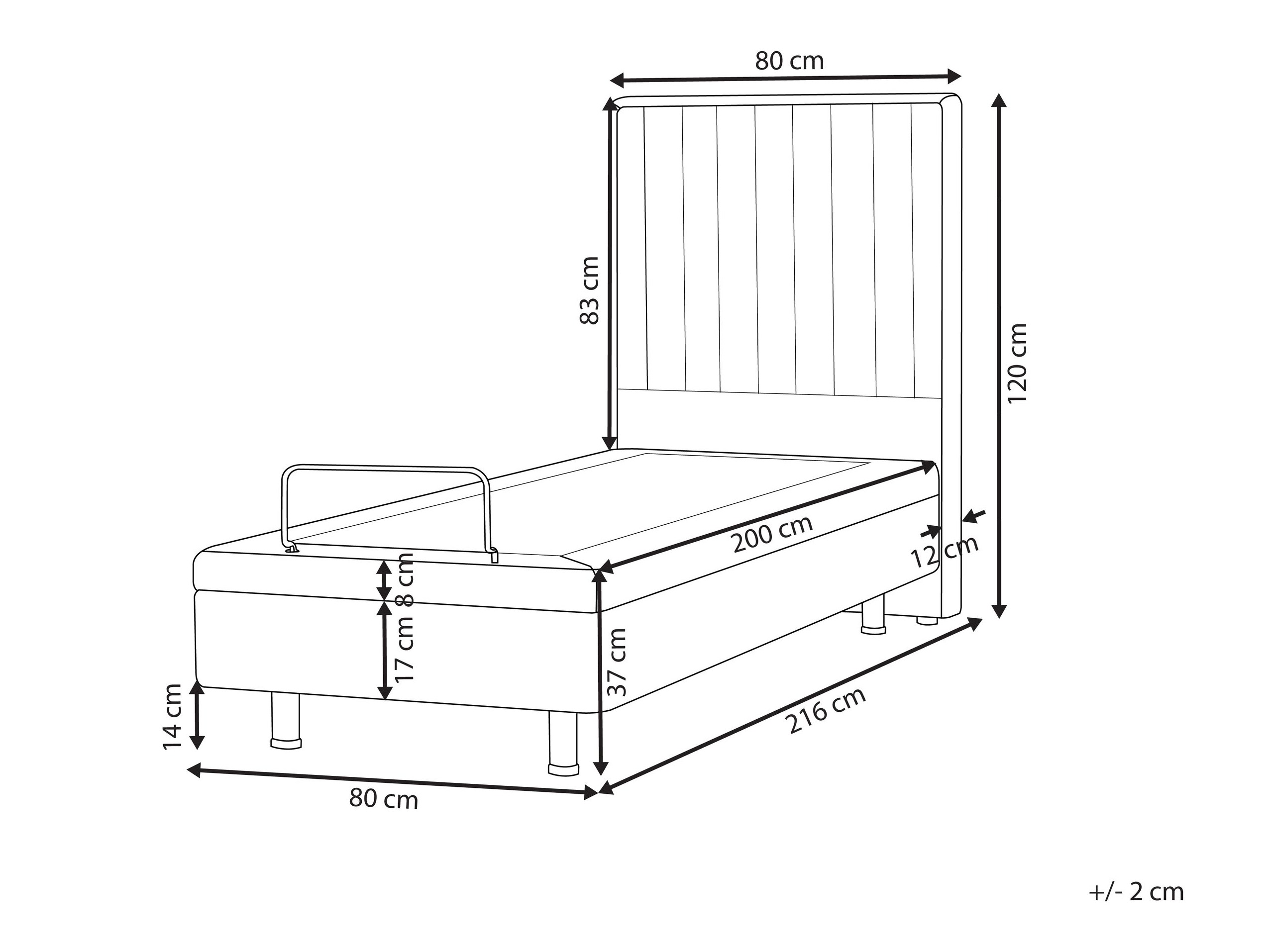 Κρεβάτι Berwyn 2749 (Ανοιχτό μπεζ)