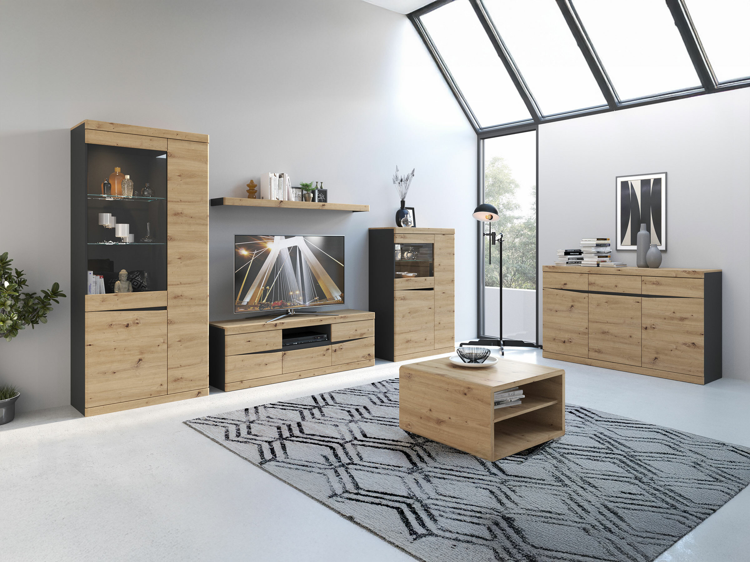 Coffee table Venlori 114 (Artisan oak)
