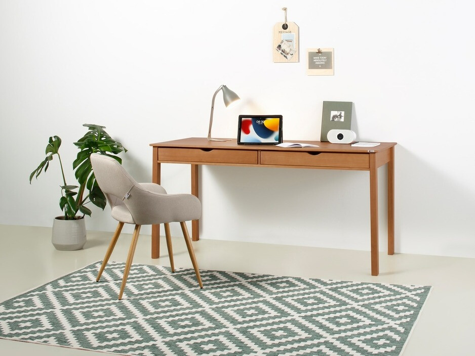 Γραφείο Denton 592 (Ανοιχτό χρώμα ξύλου)