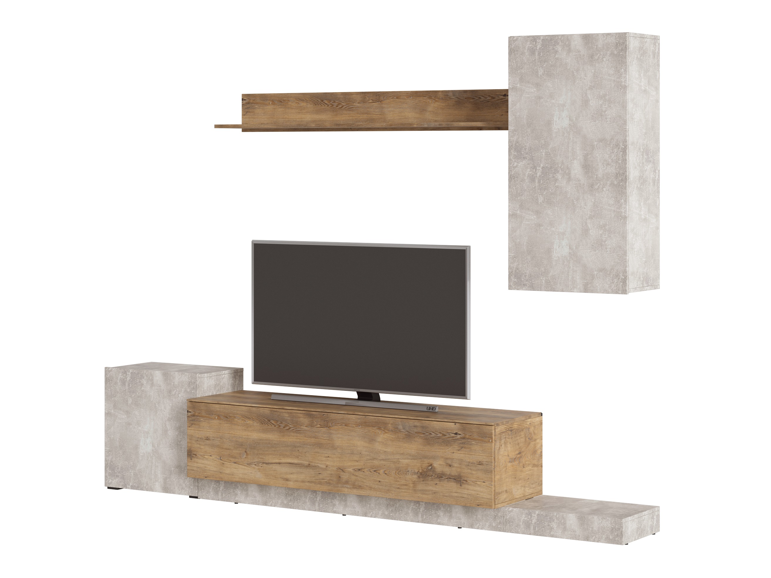 Living room set Ontario 158 (Light grey + Chestnut)
