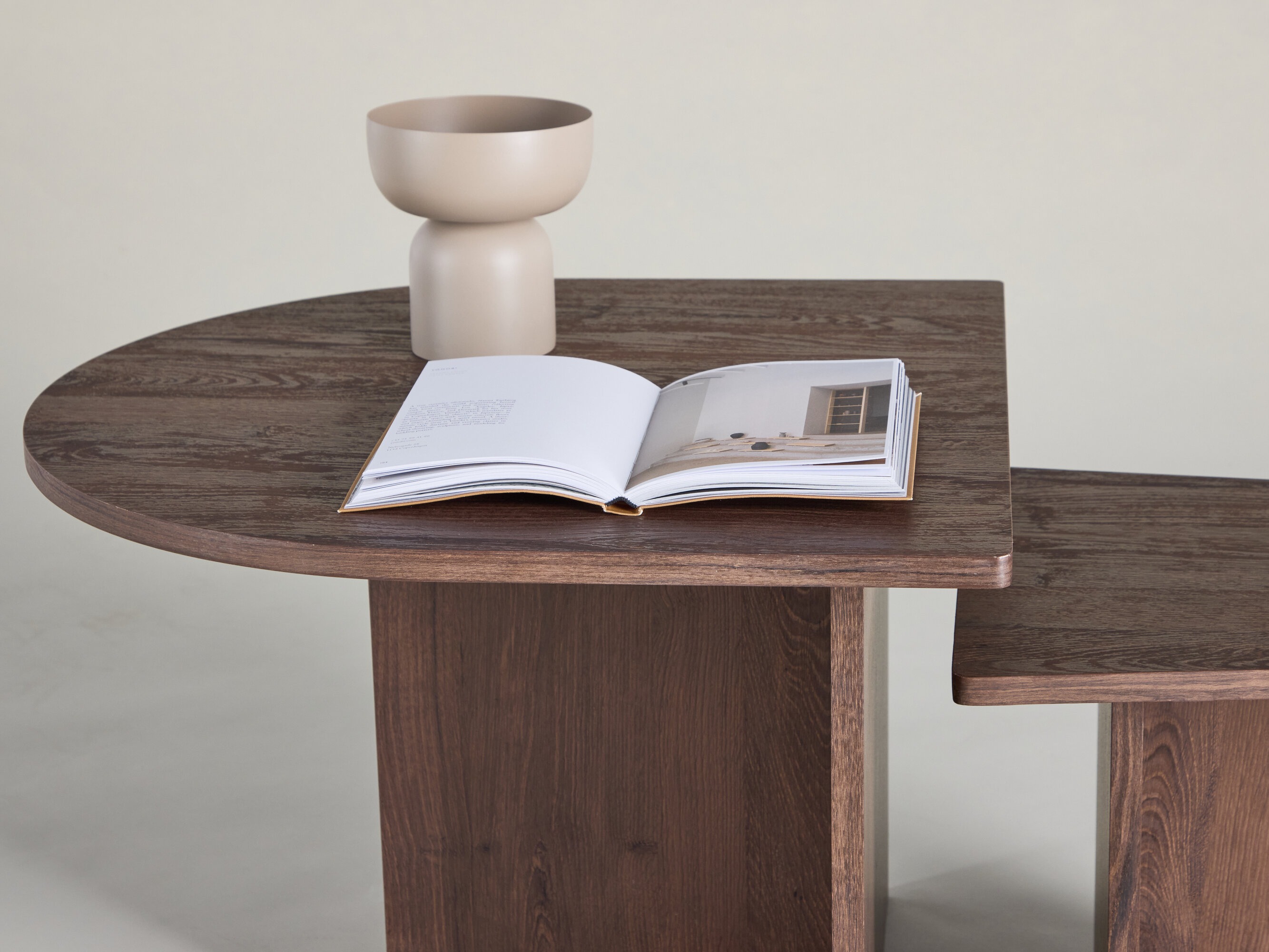 Nest of coffee tables Dallas 4880 (Dark brown)