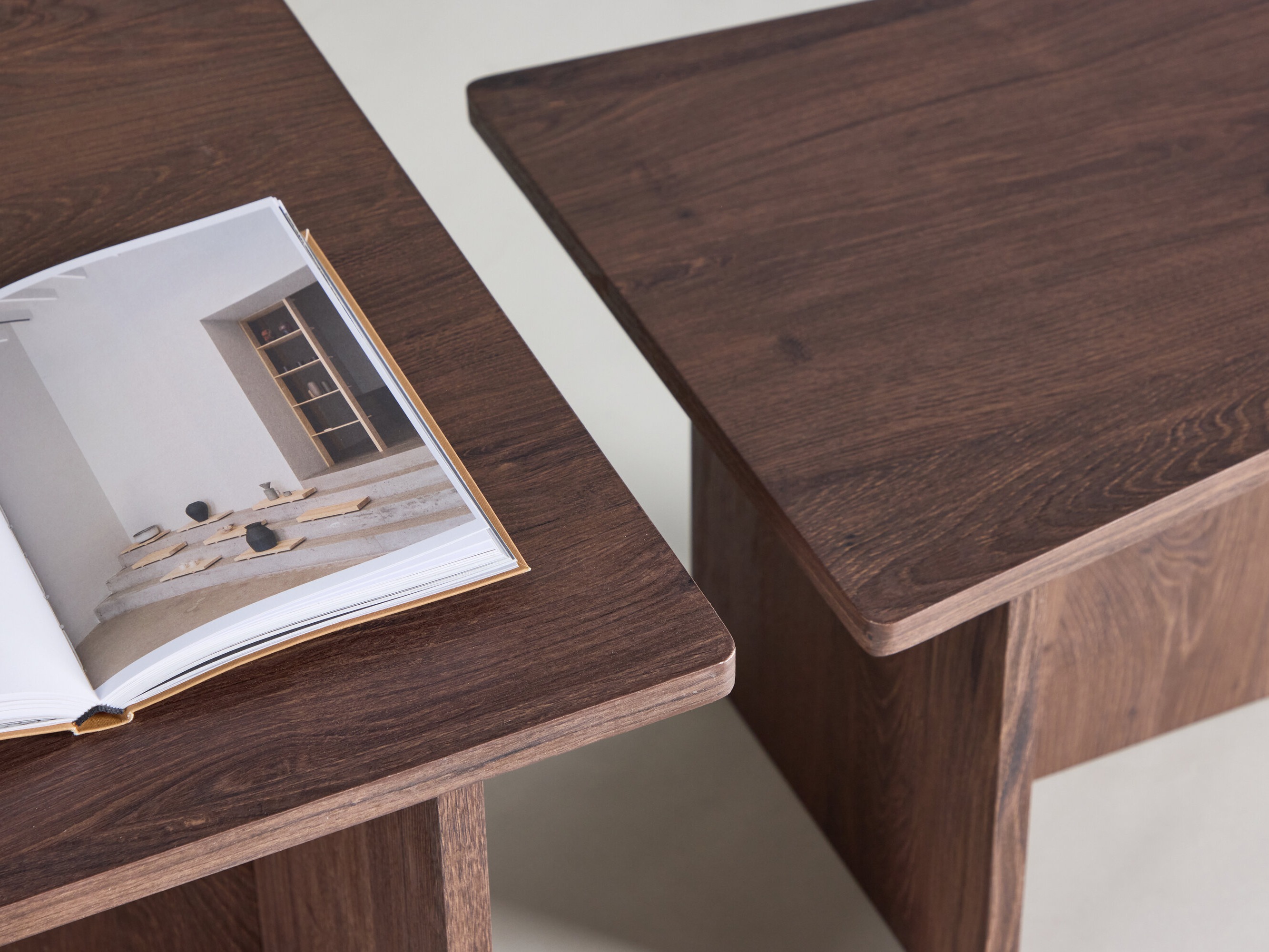 Nest of coffee tables Dallas 4880 (Dark brown)