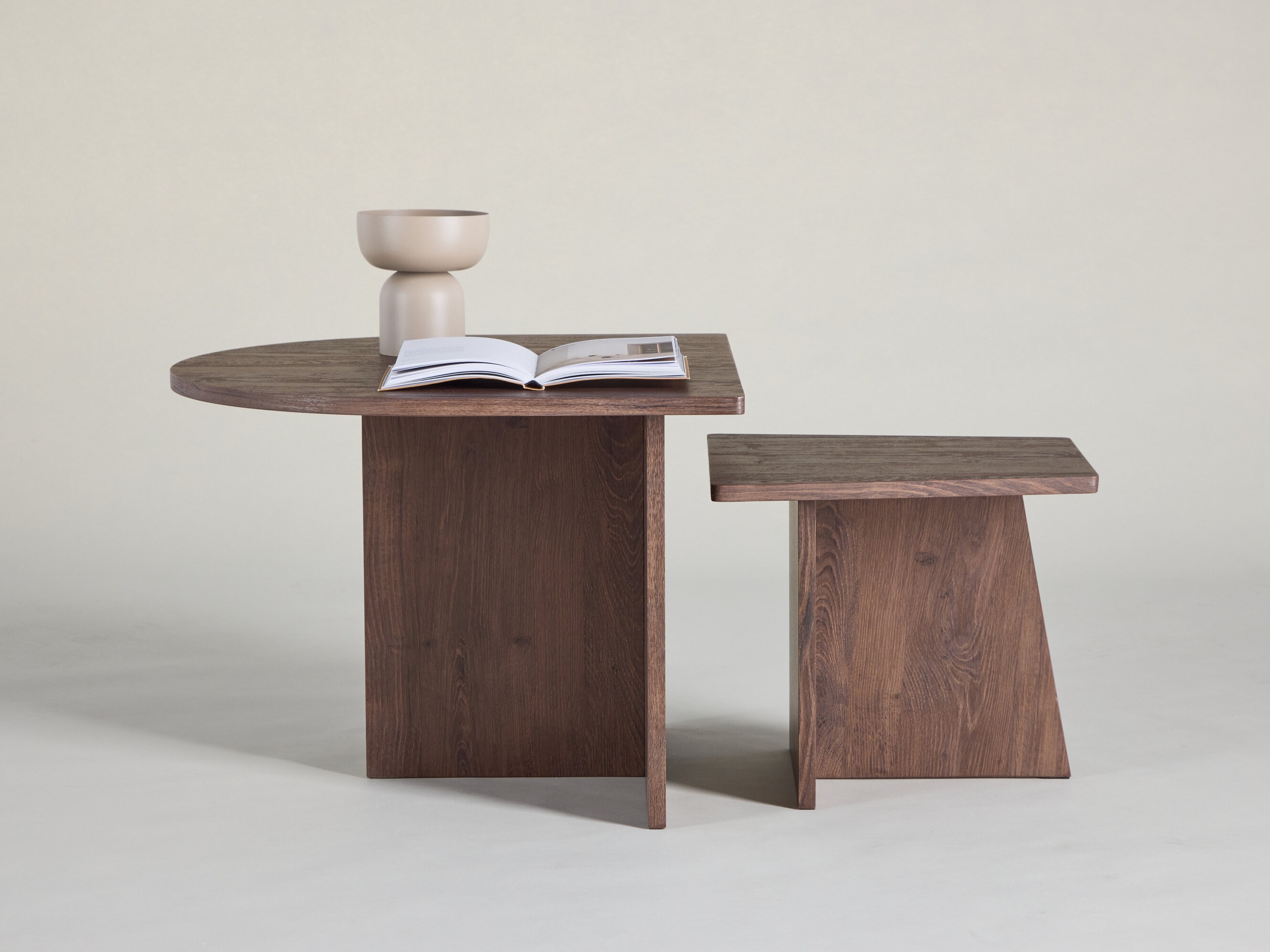 Σετ τραπεζιών σαλονιού Dallas 4880 (Σκούρο καφέ)