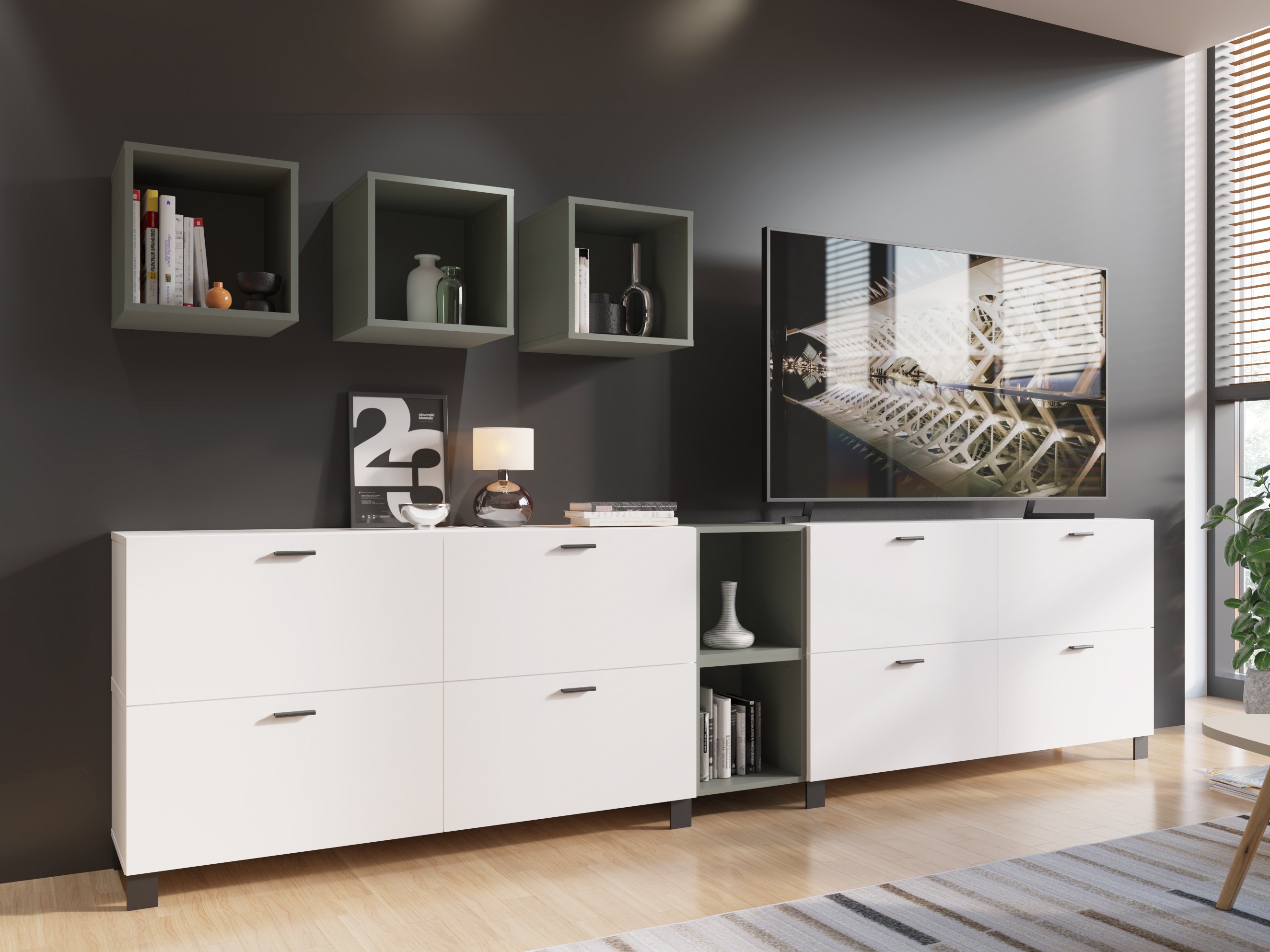 Wall shelf Virnolu 101 (Green)