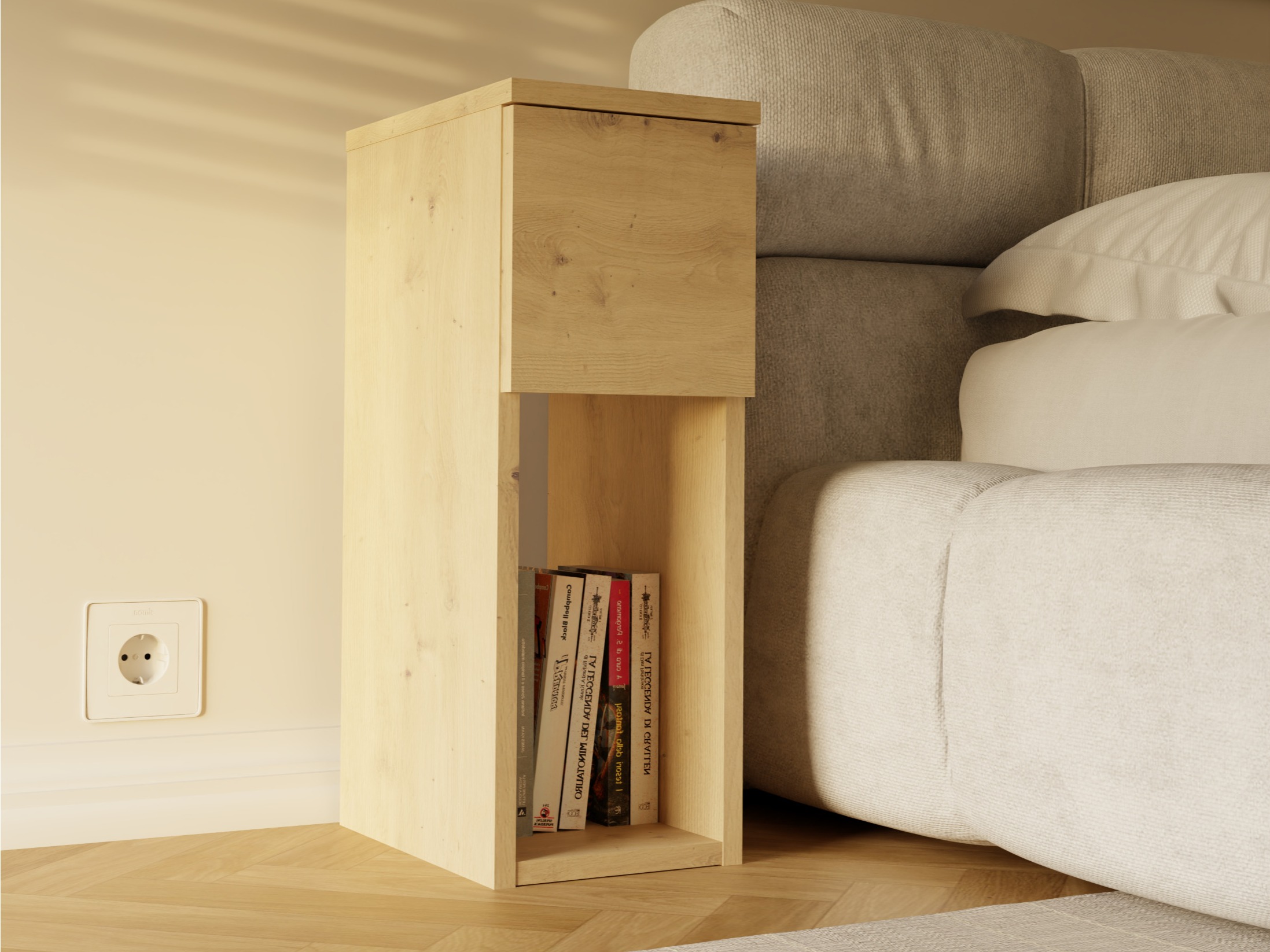 Bedside table Mandeville 304 (Artisan oak)