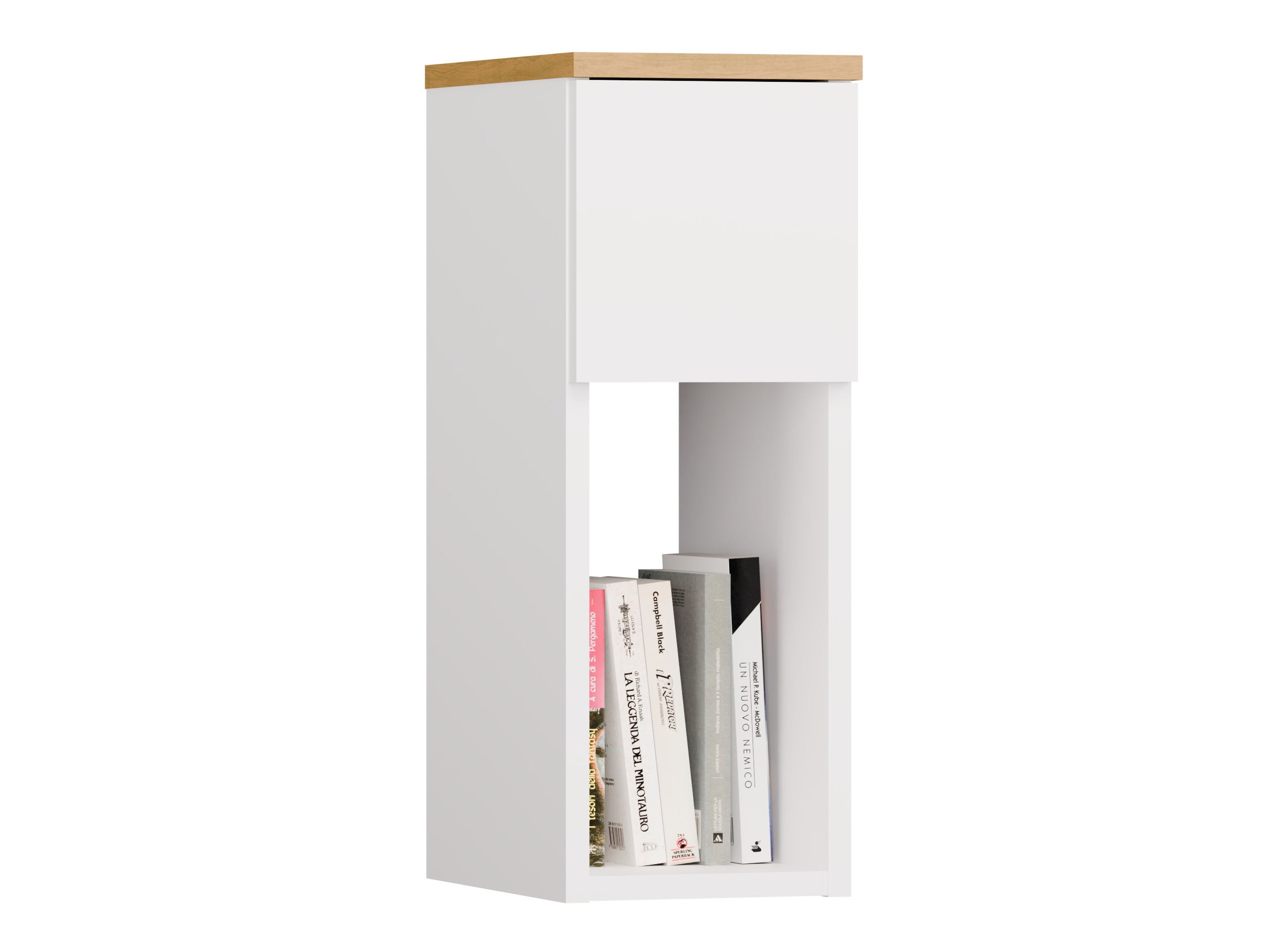 Bedside table Mandeville 304 (White + Artisan oak)