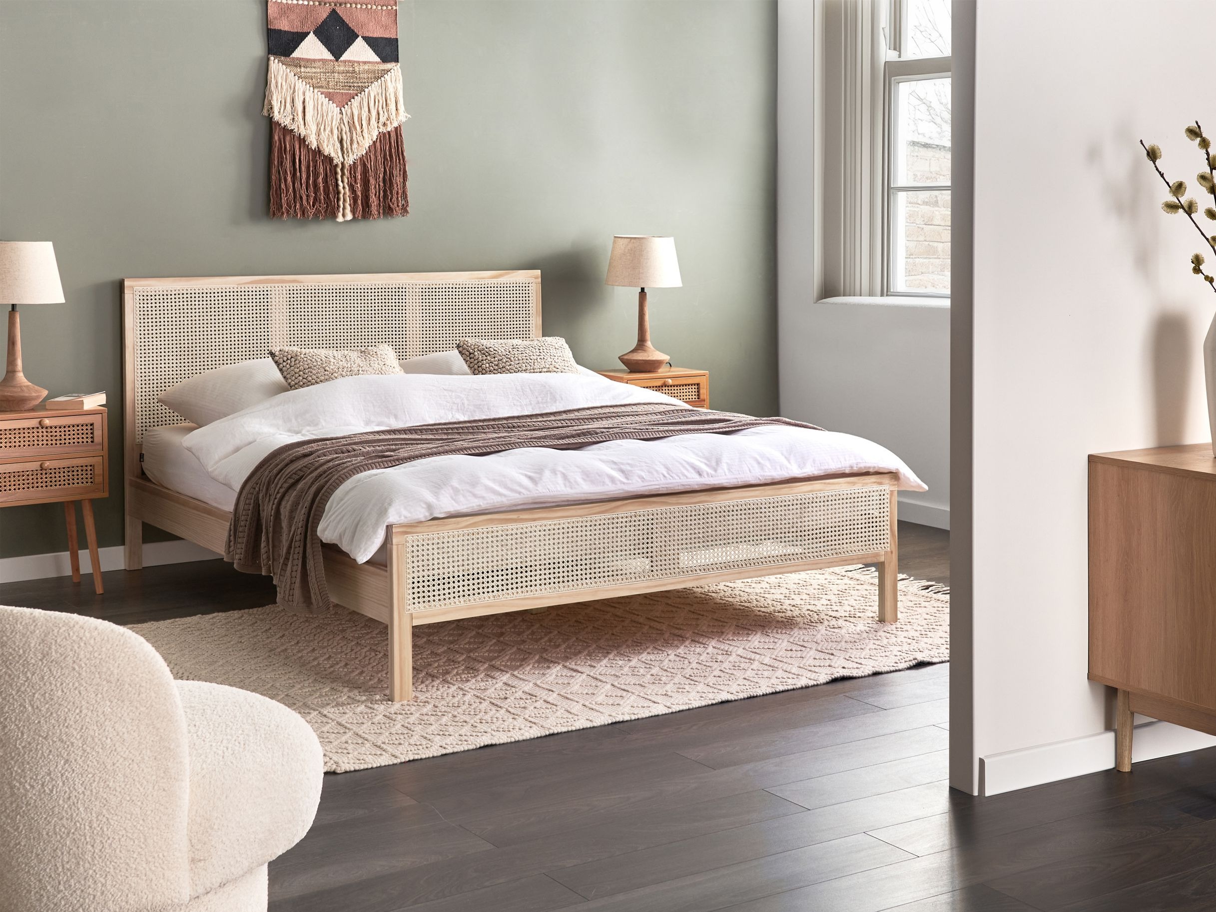 Κρεβάτι Berwyn 2751 (Ανοιχτό καφέ)