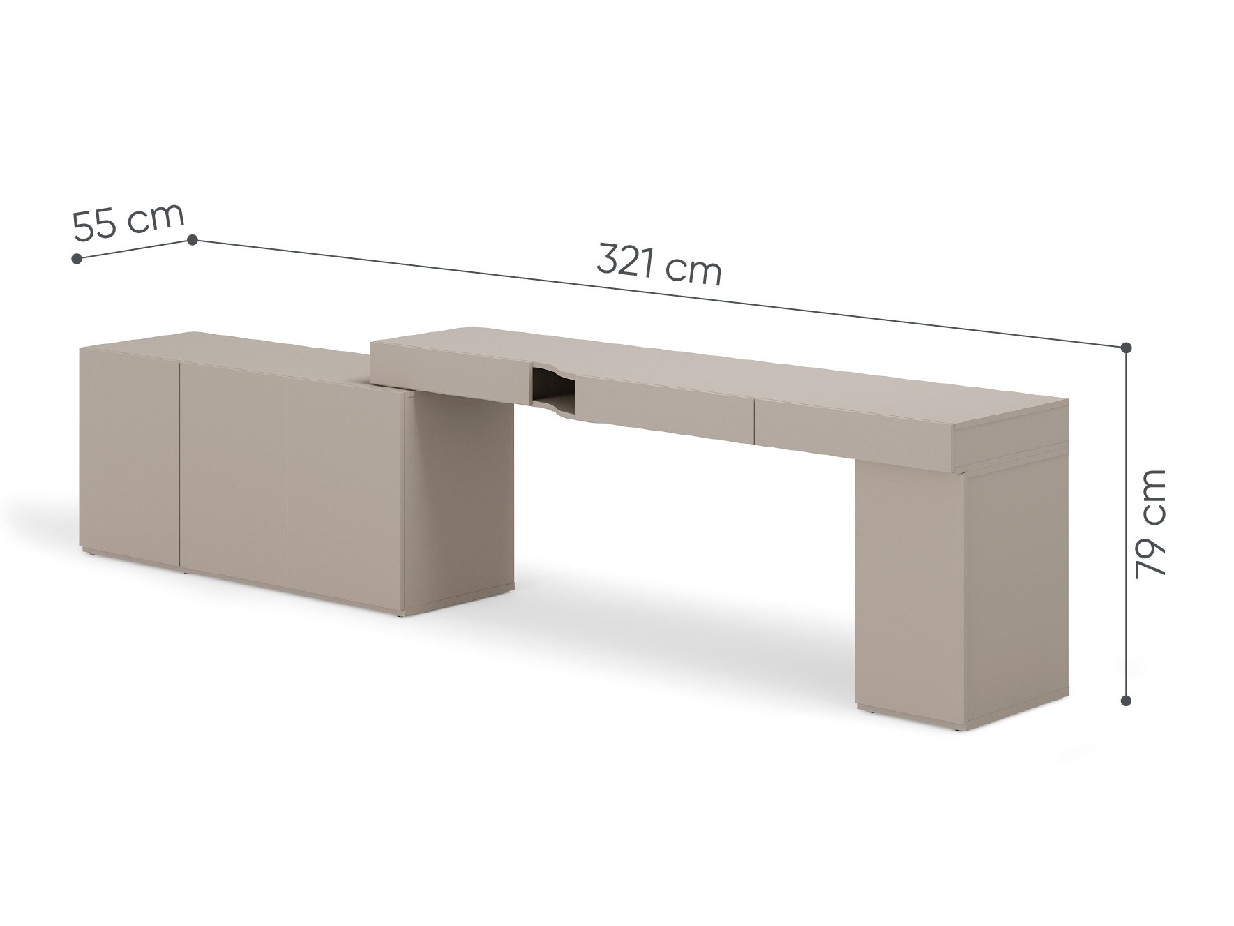 Desk Evareve 114 (Right)
