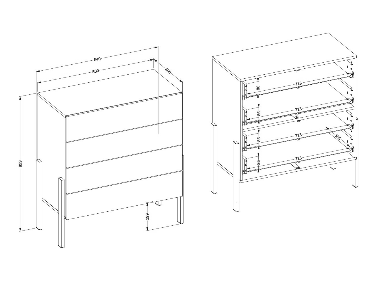 Chest of drawers Etsore 111