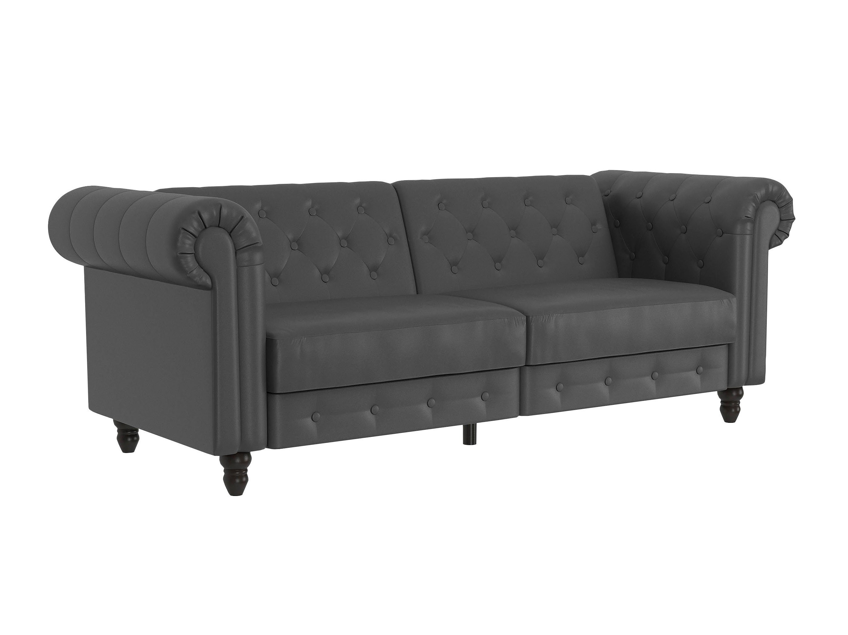 English-style sofa Tulsa 217 (Dark grey)