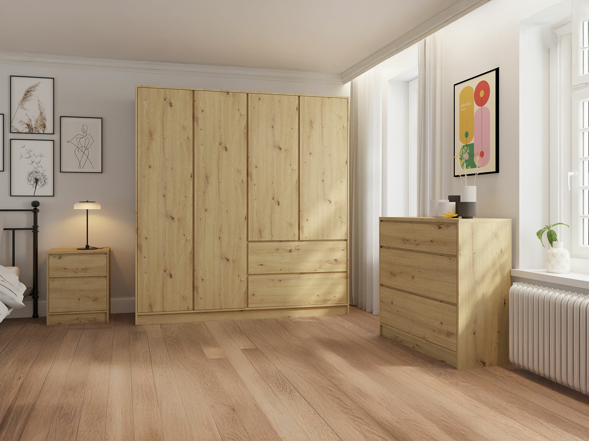 Συρταριέρα Mervese 102 (Artisan βελανιδιά)